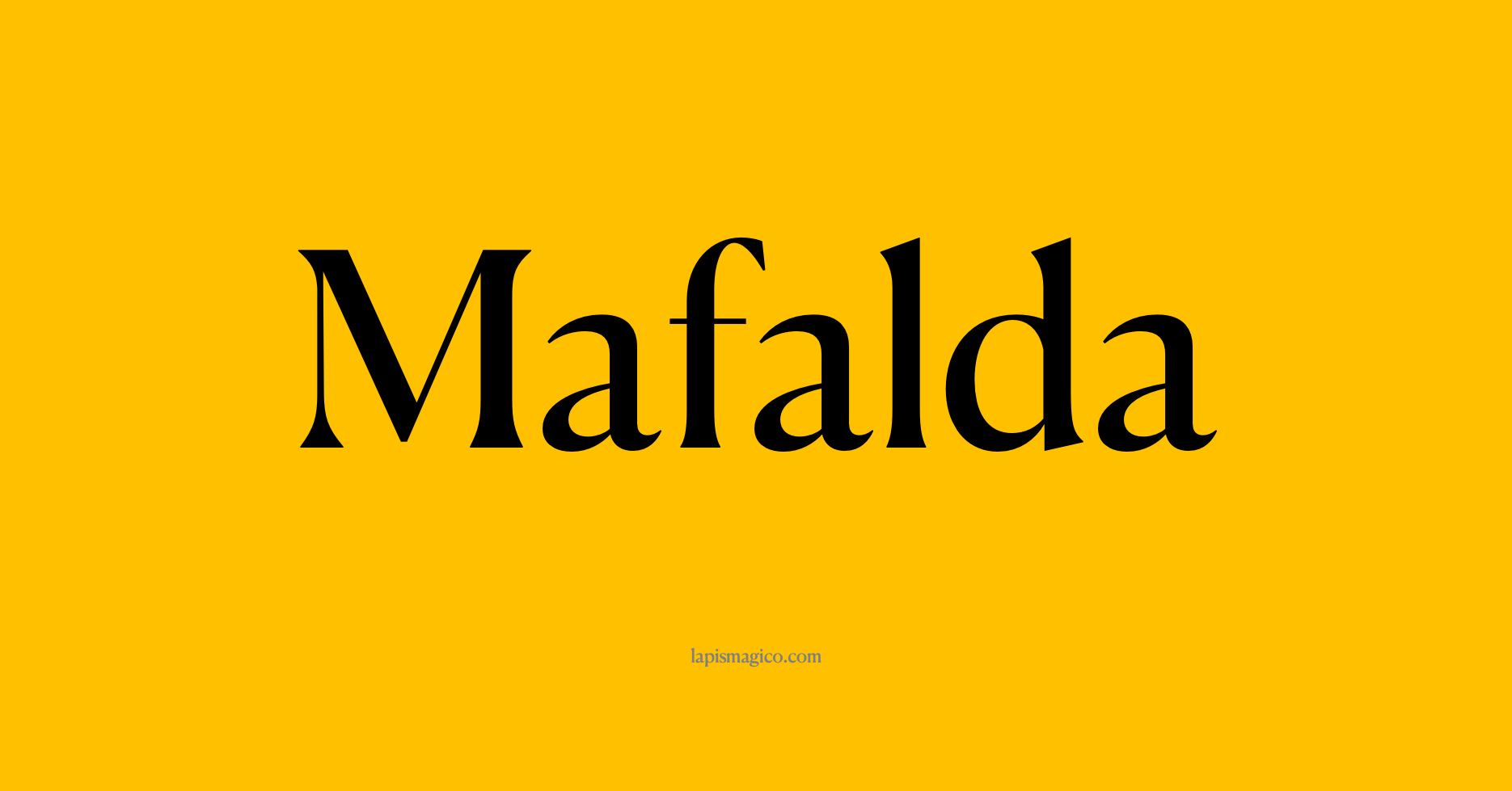 Nome Mafalda, ficha divertida com pontilhado para crianças