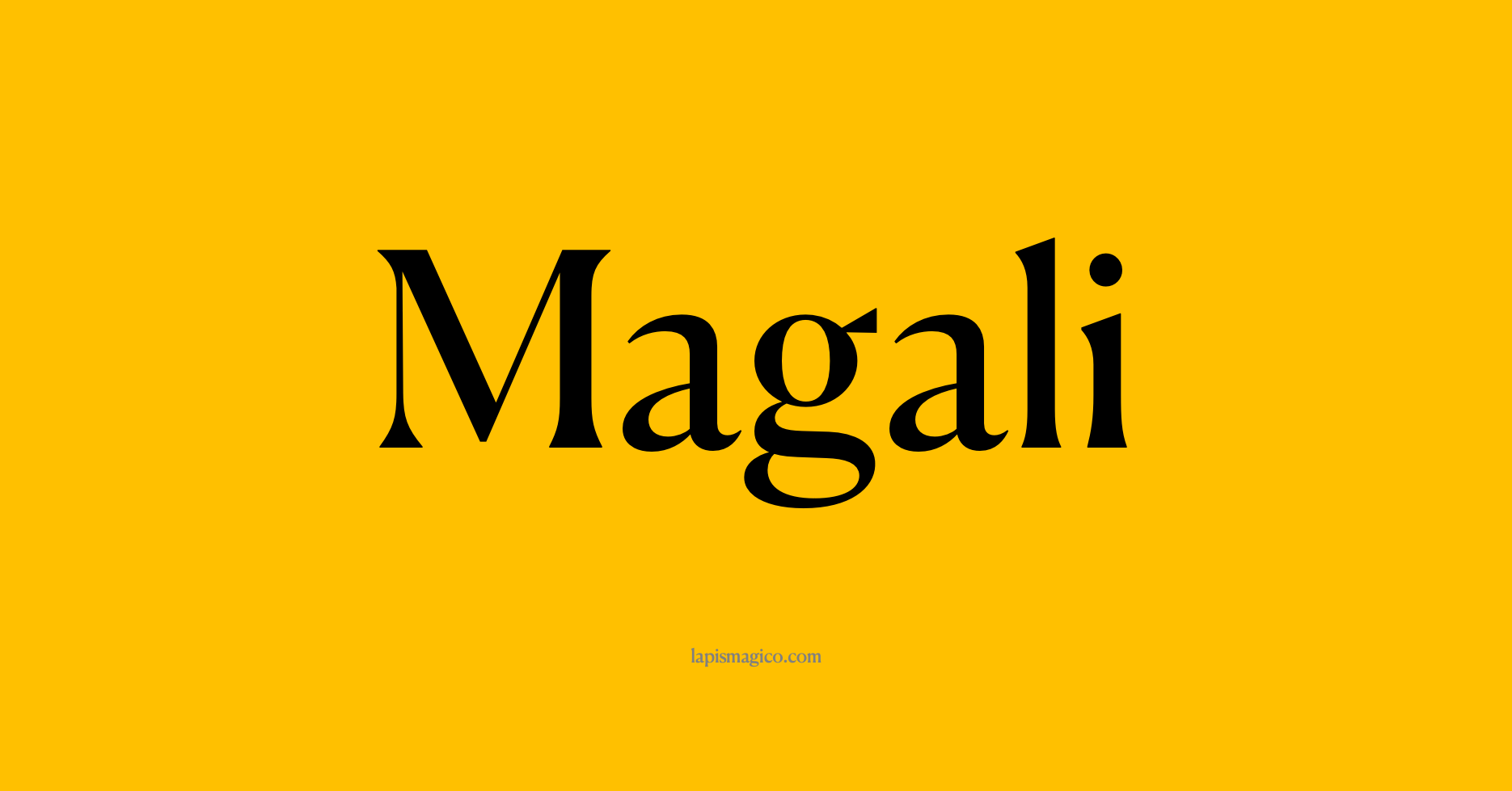 Nome Magali, ficha divertida com pontilhado para crianças