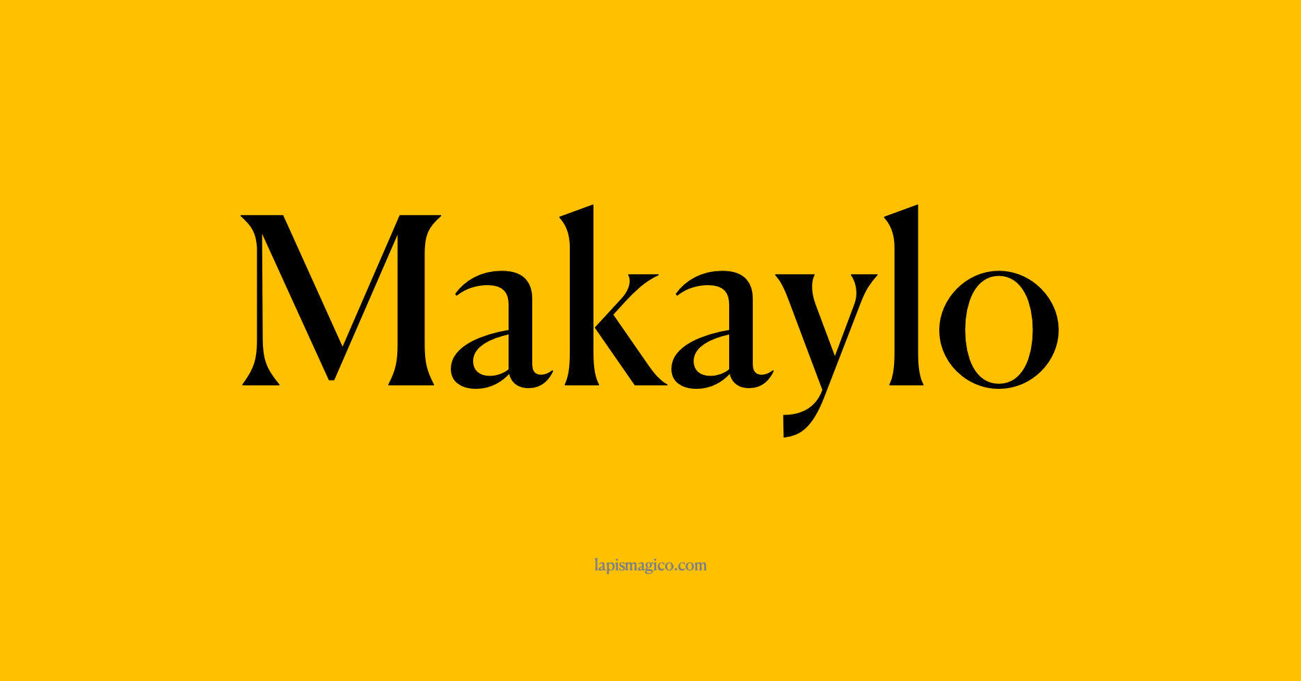 Nome Makaylo, ficha divertida com pontilhado para crianças