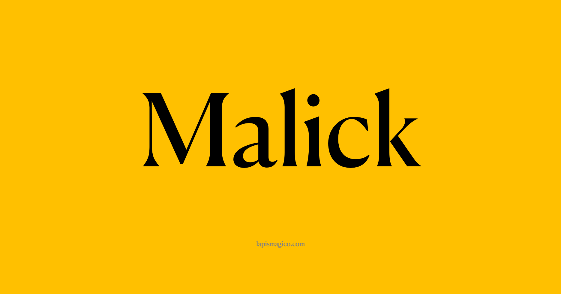 Nome Malick, ficha divertida com pontilhado para crianças
