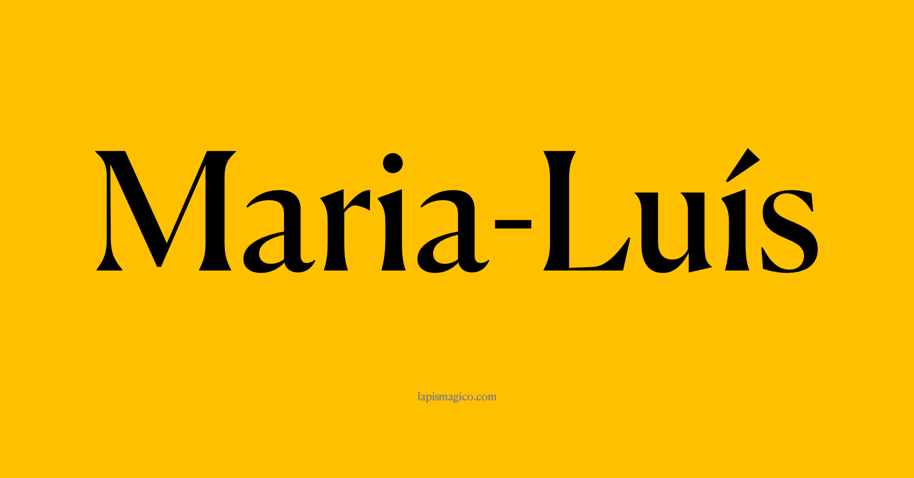 Nome Maria-Luís, ficha divertida com pontilhado para crianças