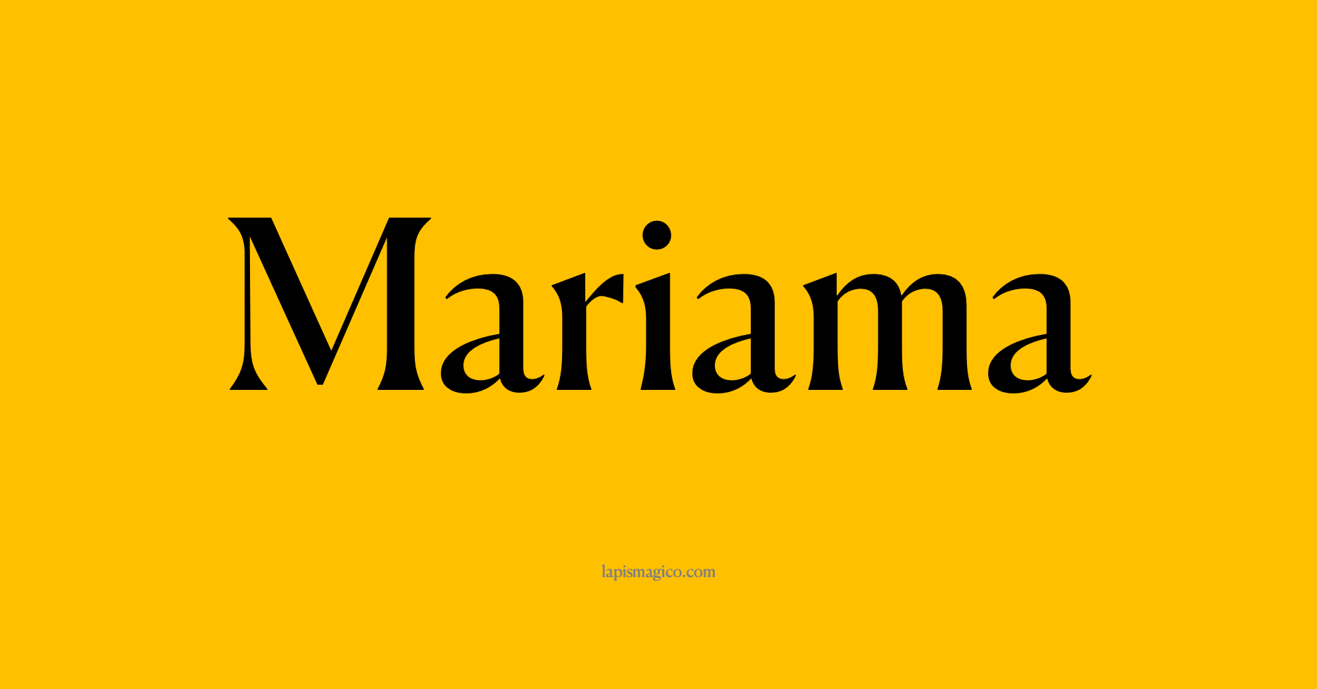 Nome Mariama, ficha divertida com pontilhado para crianças