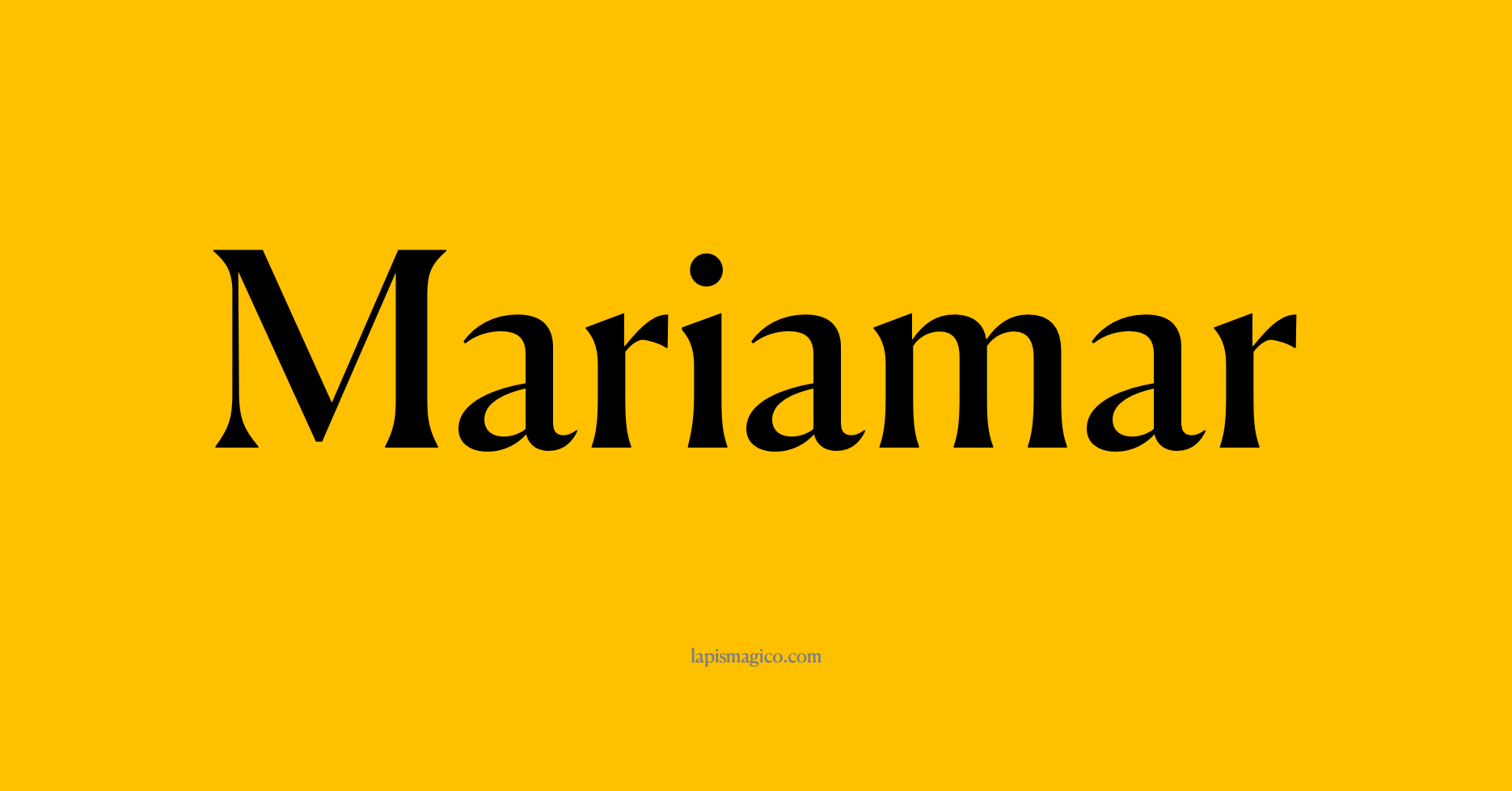 Nome Mariamar, ficha divertida com pontilhado para crianças