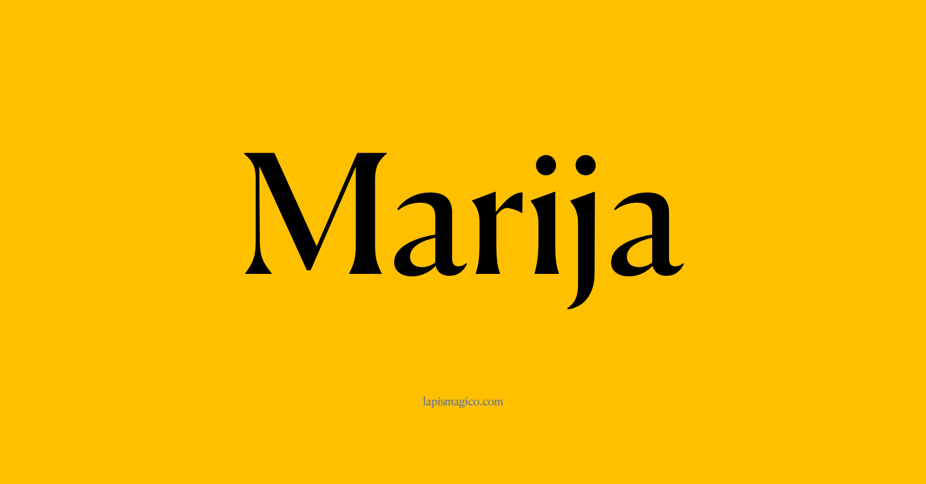 Nome Marija, ficha divertida com pontilhado para crianças