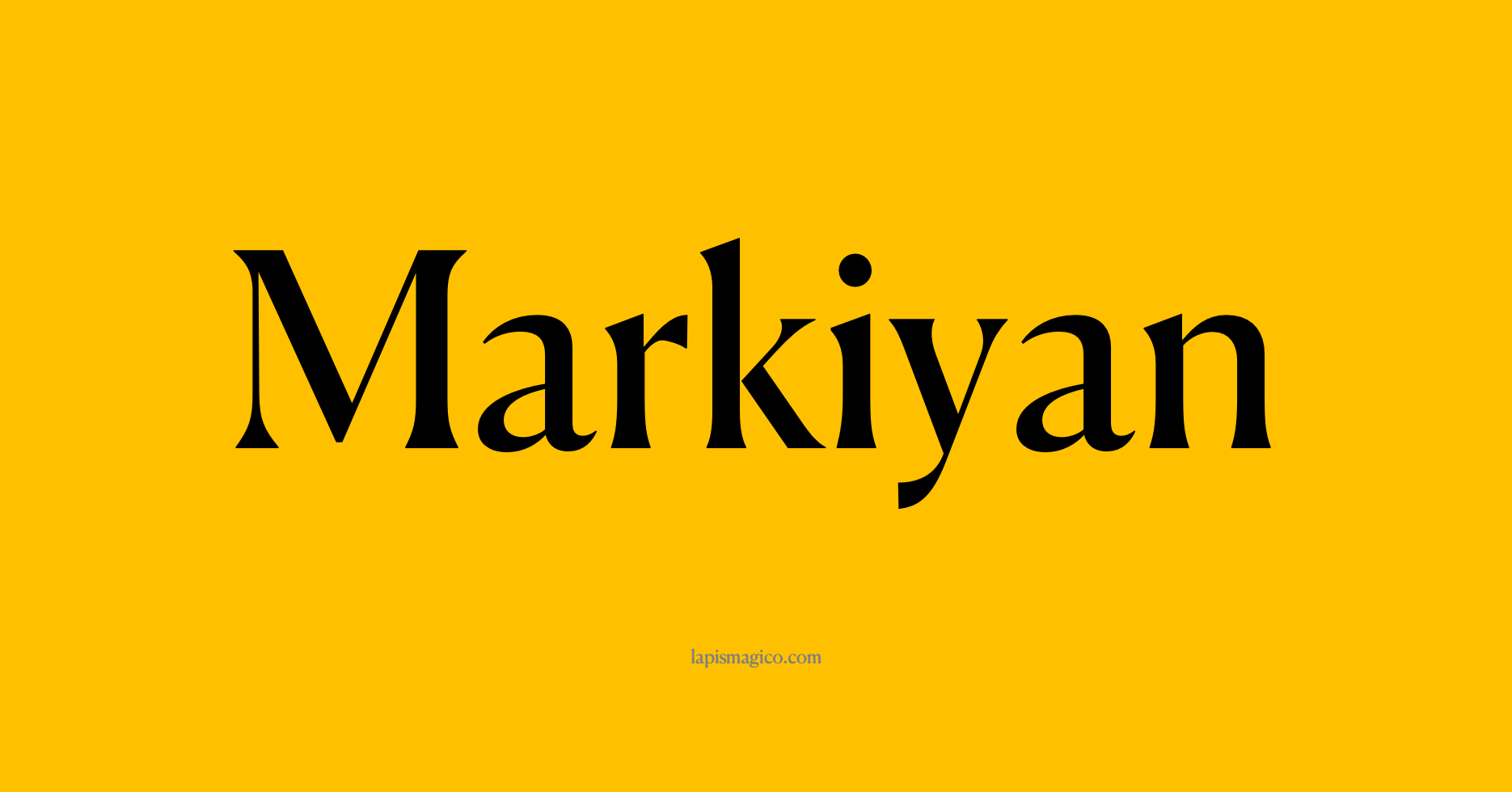Nome Markiyan, ficha divertida com pontilhado para crianças