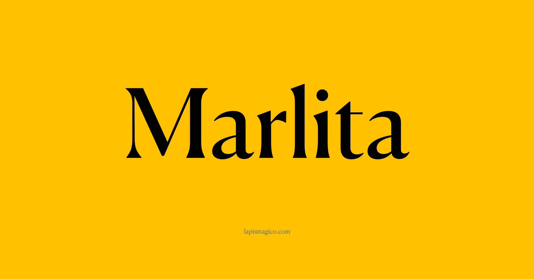 Nome Marlita, ficha divertida com pontilhado para crianças