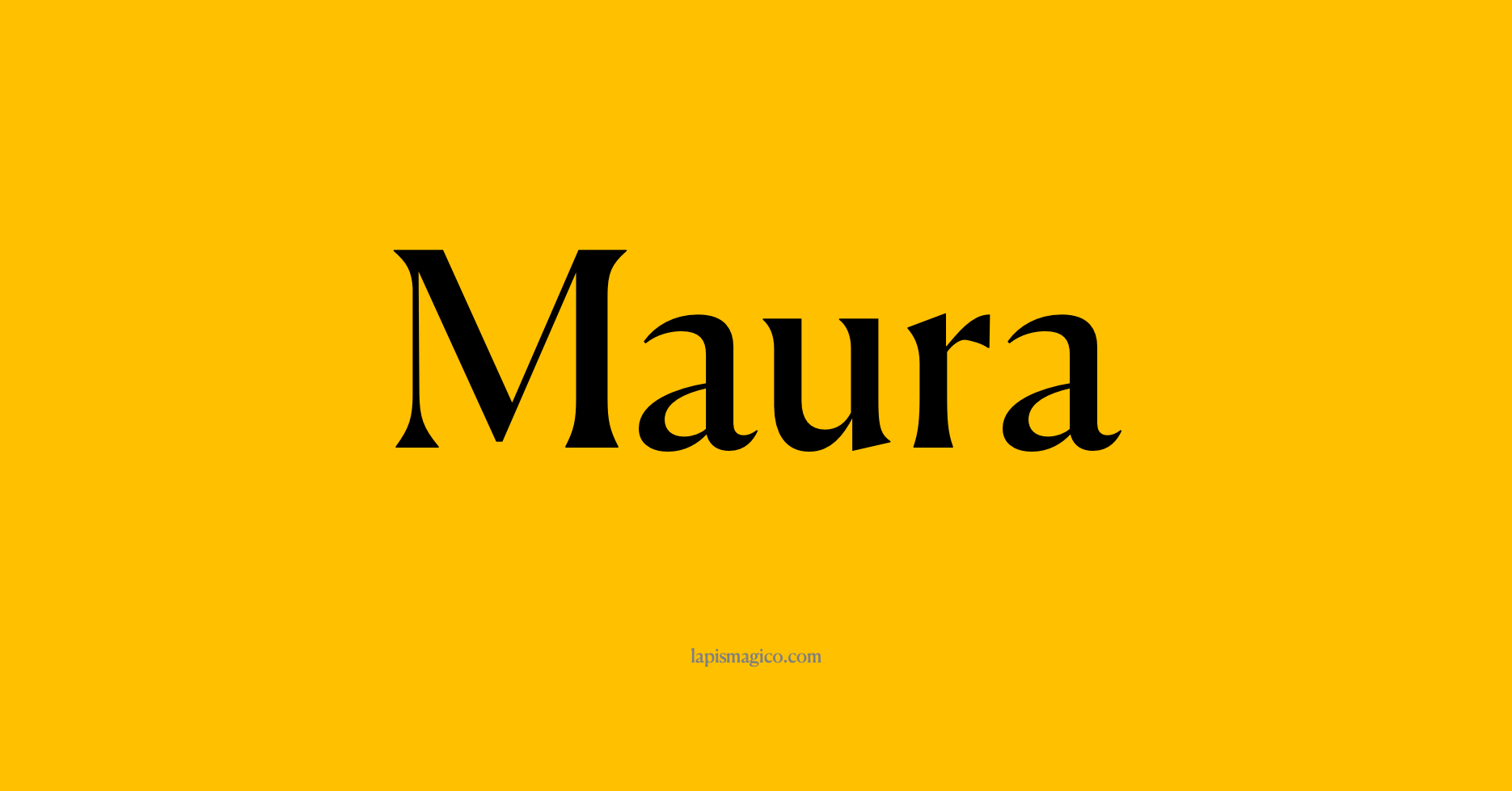 Nome Maura, ficha divertida com pontilhado para crianças