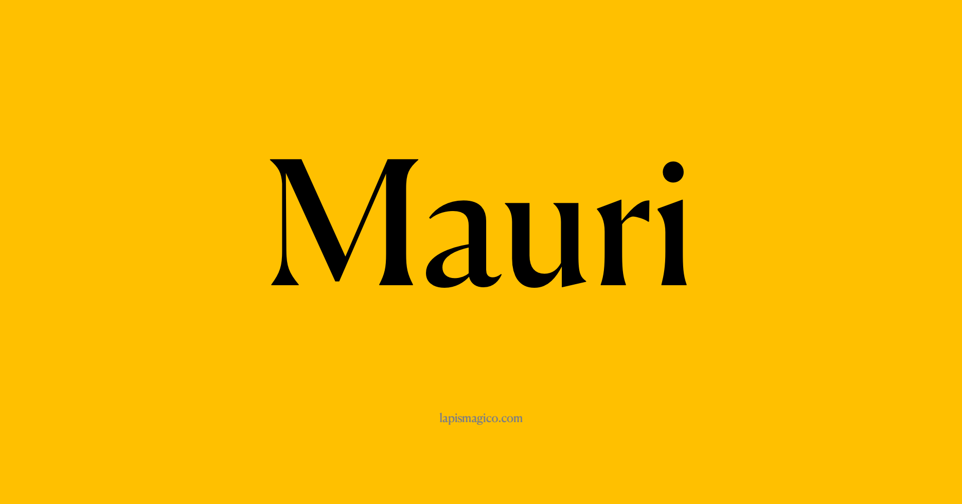 Nome Mauri, ficha divertida com pontilhado para crianças