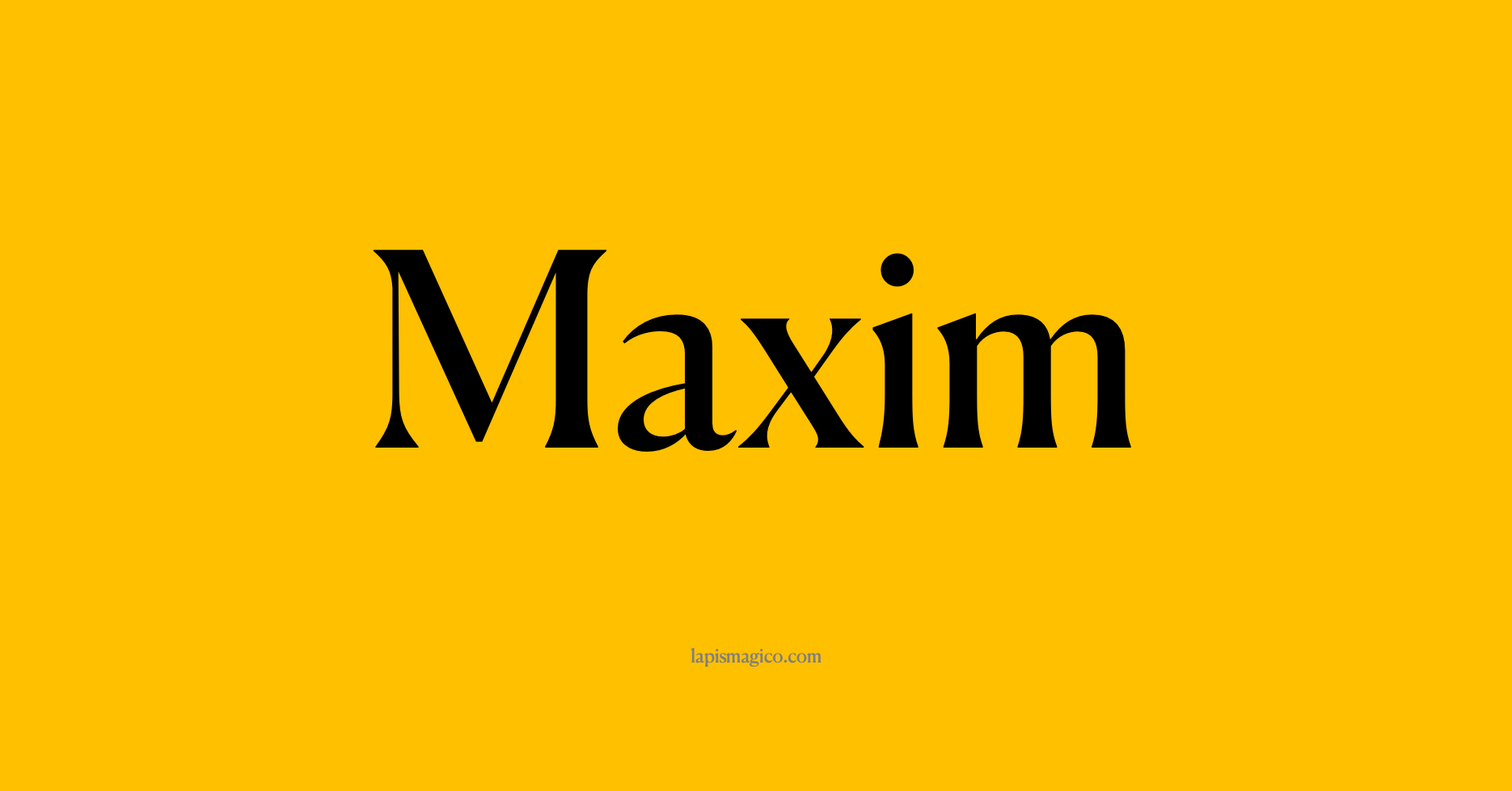 Nome Maxim, ficha divertida com pontilhado para crianças
