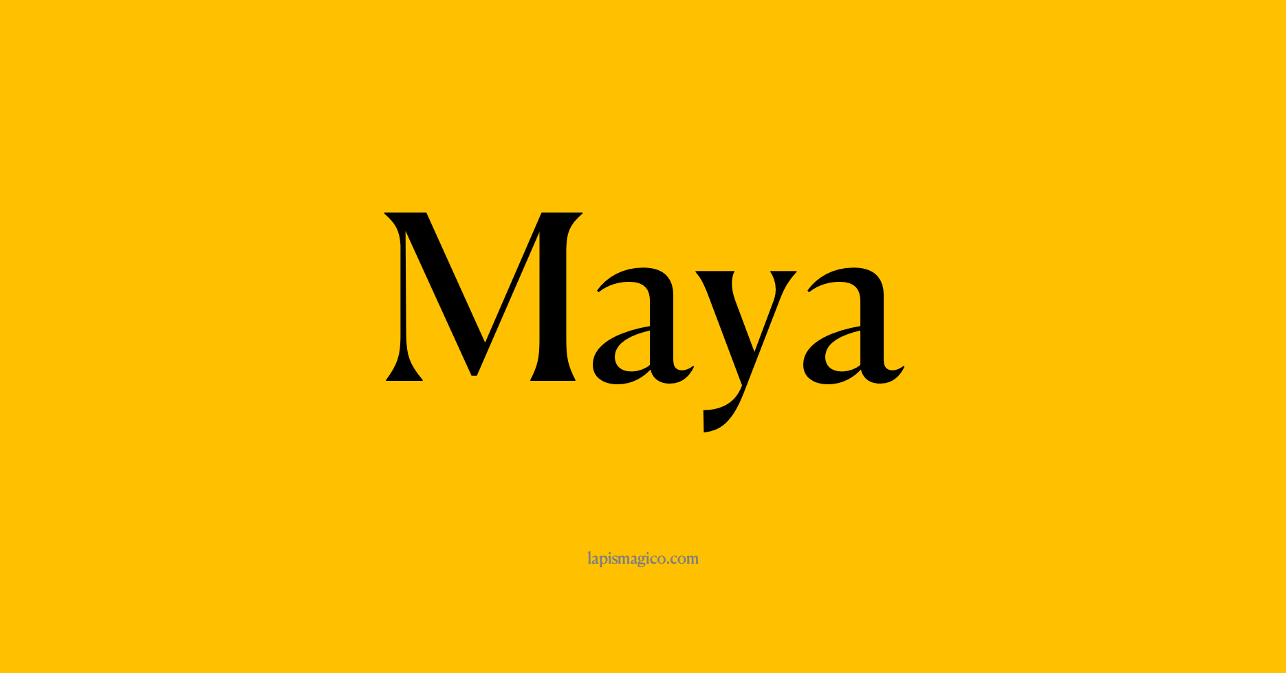Nome Maya, ficha divertida com pontilhado para crianças