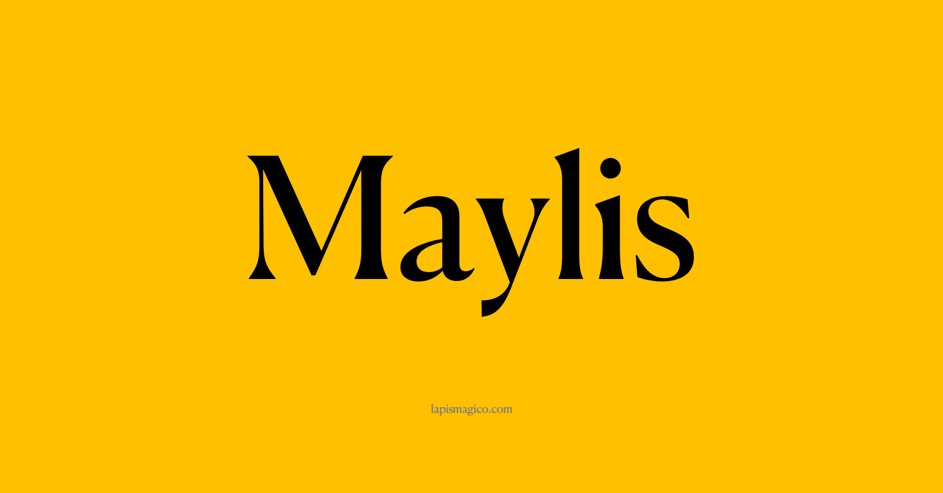 Nome Maylis, ficha divertida com pontilhado para crianças