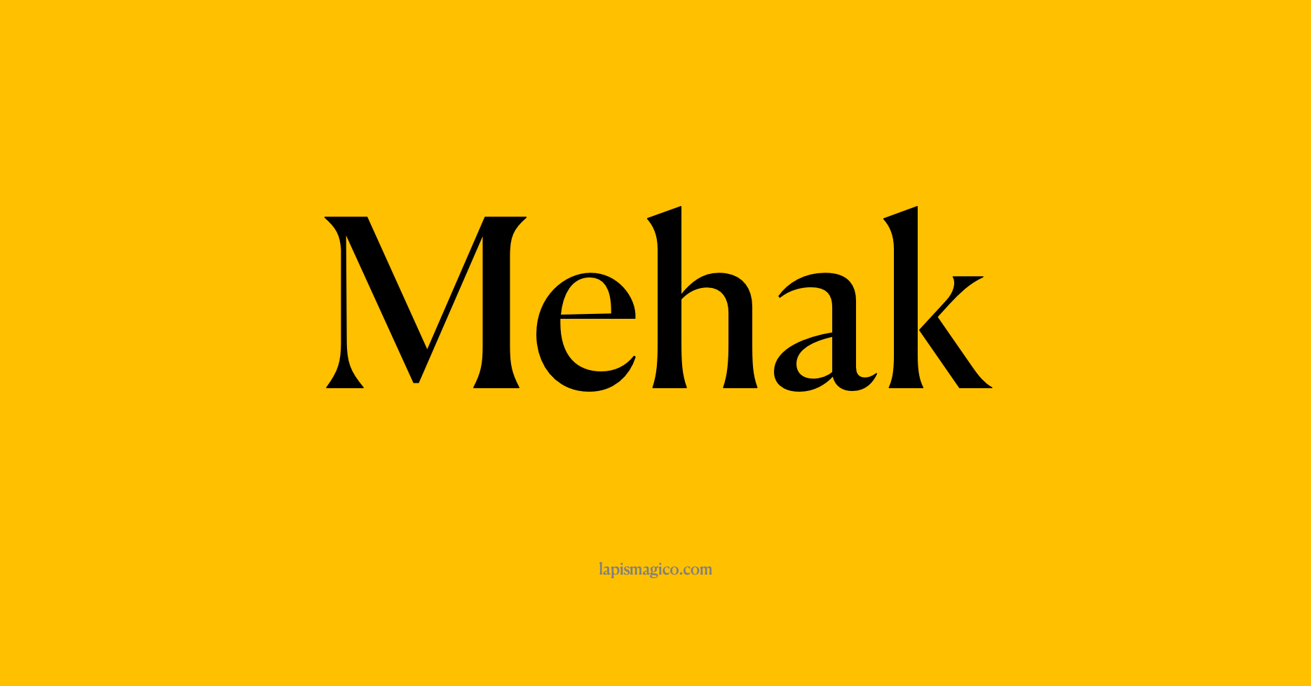 Nome Mehak, ficha divertida com pontilhado para crianças