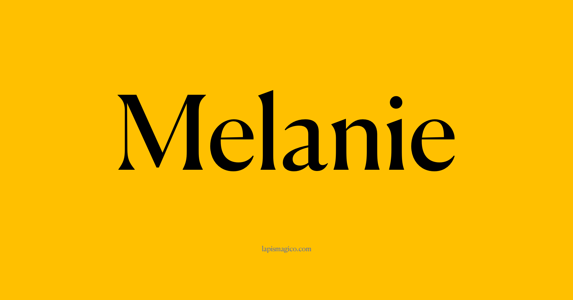 Nome Melanie, ficha divertida com pontilhado para crianças