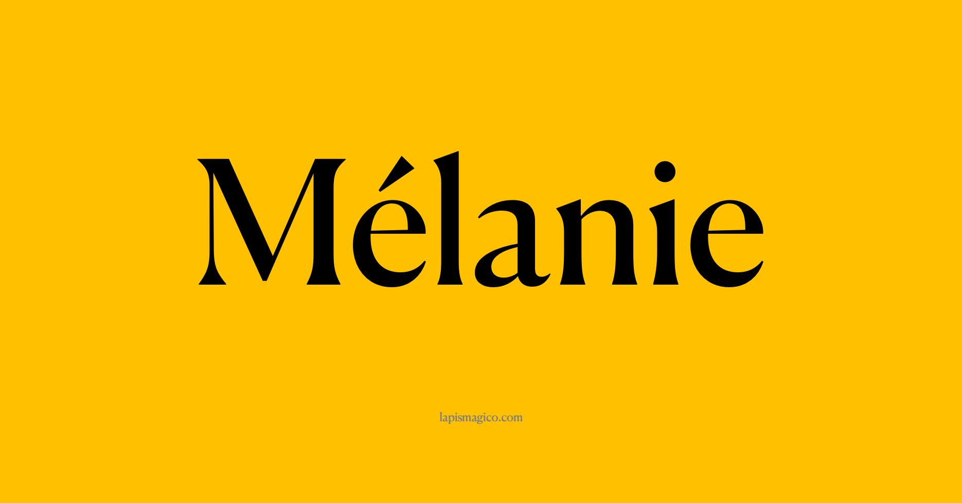 Nome Mélanie, ficha divertida com pontilhado para crianças