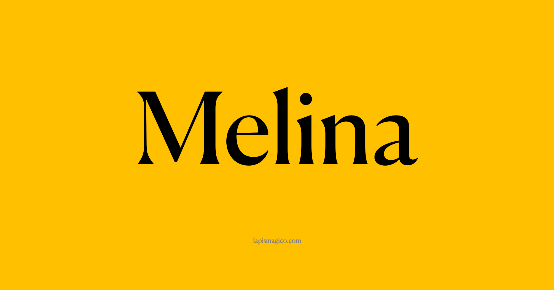 Nome Melina, ficha divertida com pontilhado para crianças