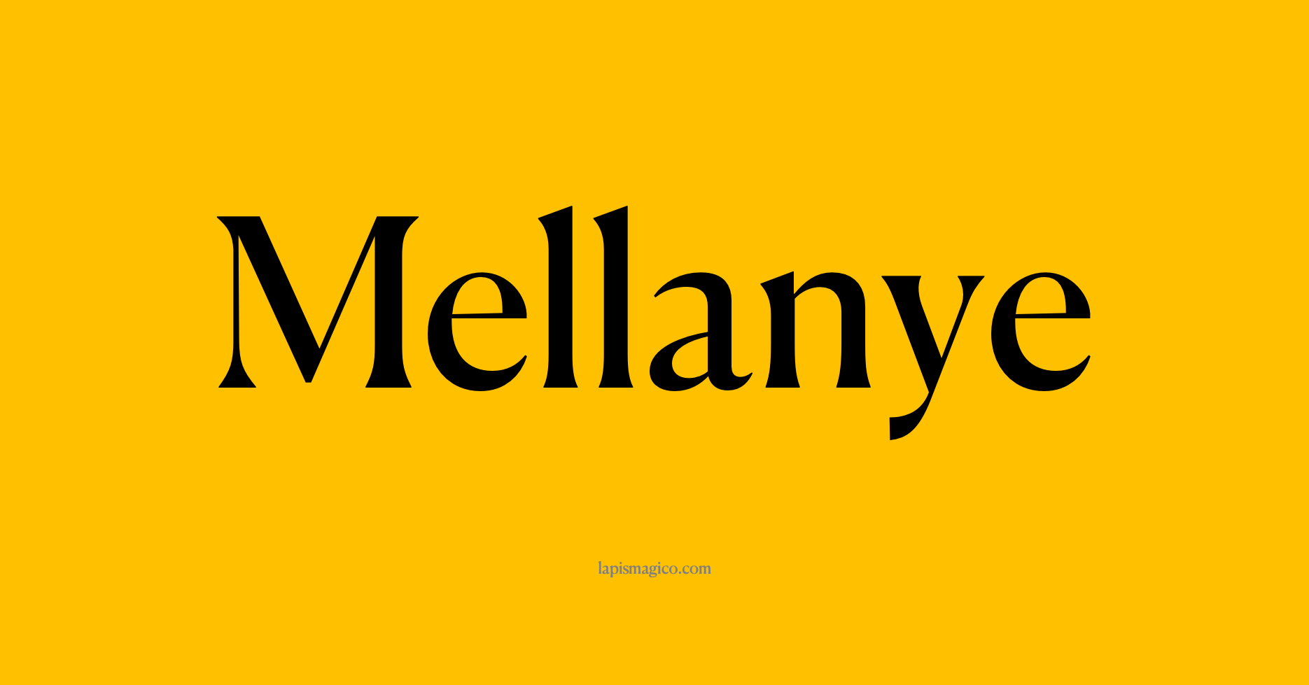 Nome Mellanye, ficha divertida com pontilhado para crianças
