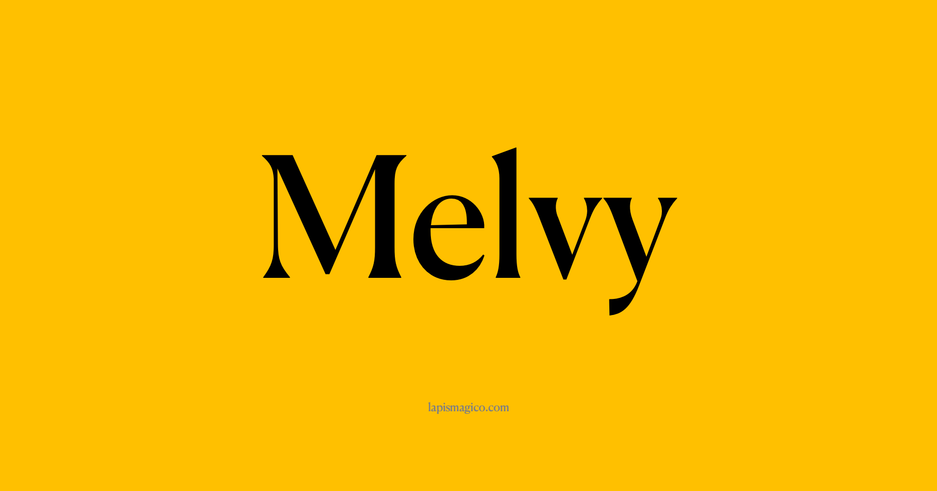Nome Melvy, ficha divertida com pontilhado para crianças