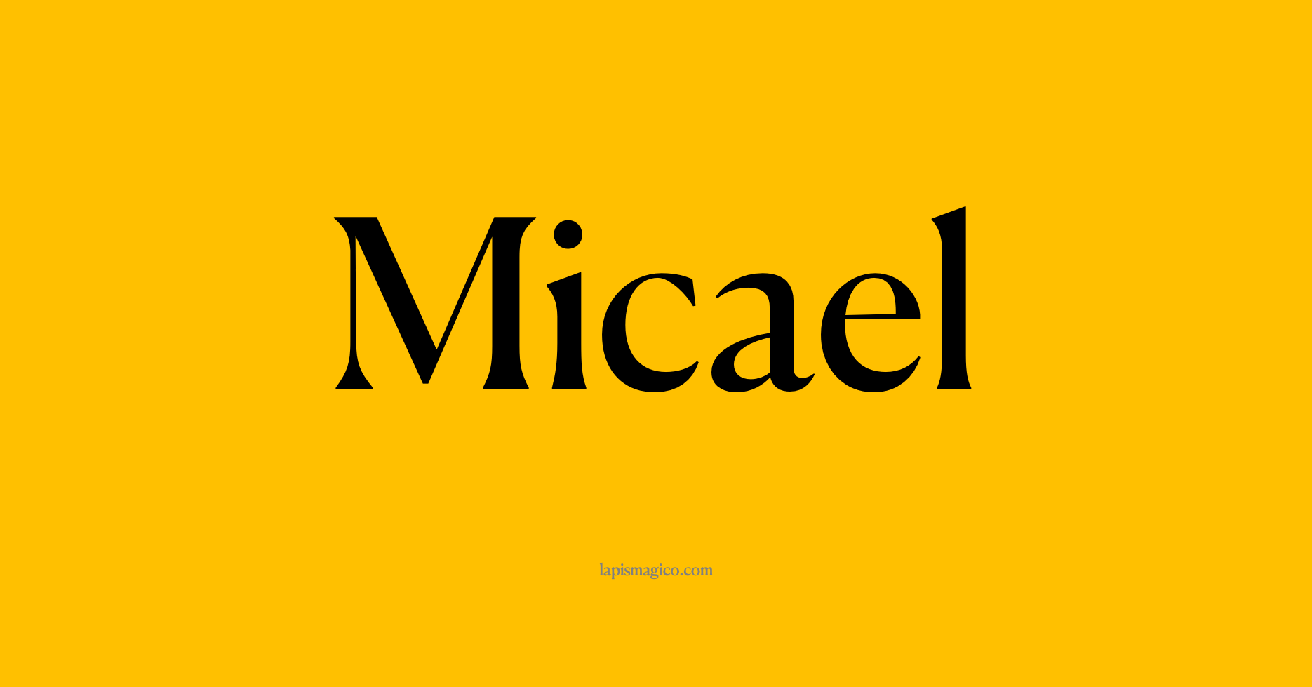 Nome Micael, ficha divertida com pontilhado para crianças