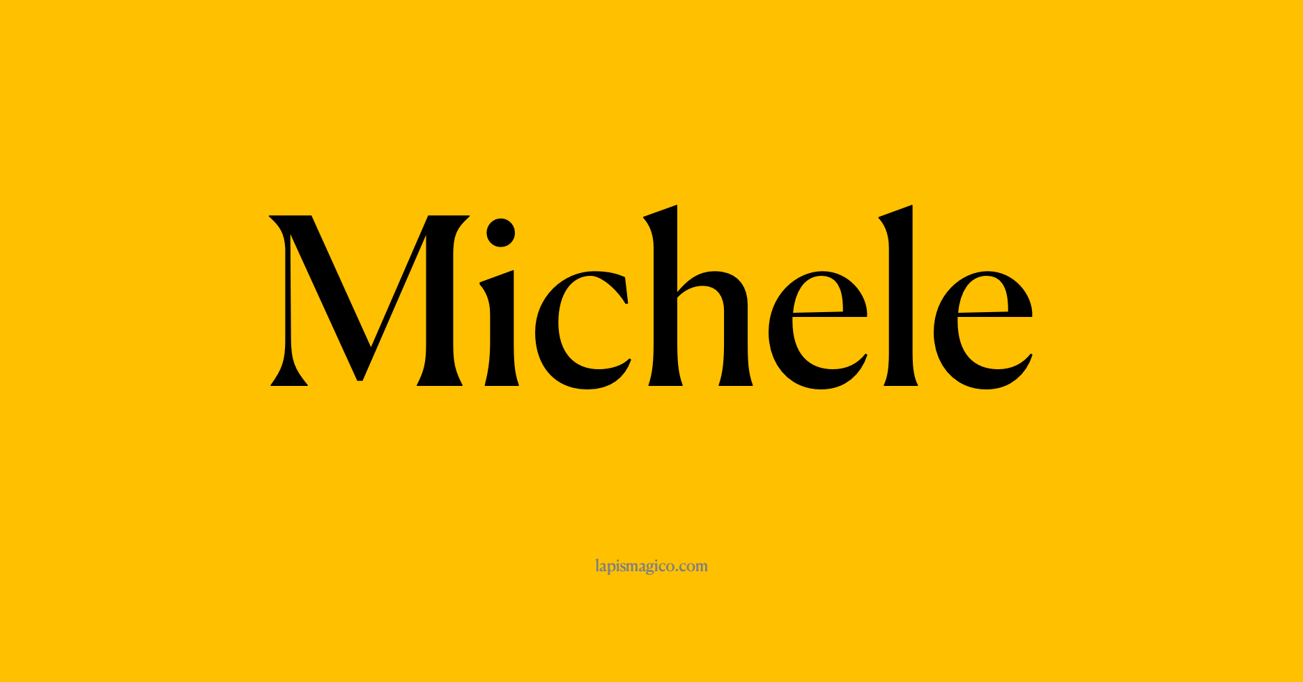 Nome Michele, ficha divertida com pontilhado para crianças