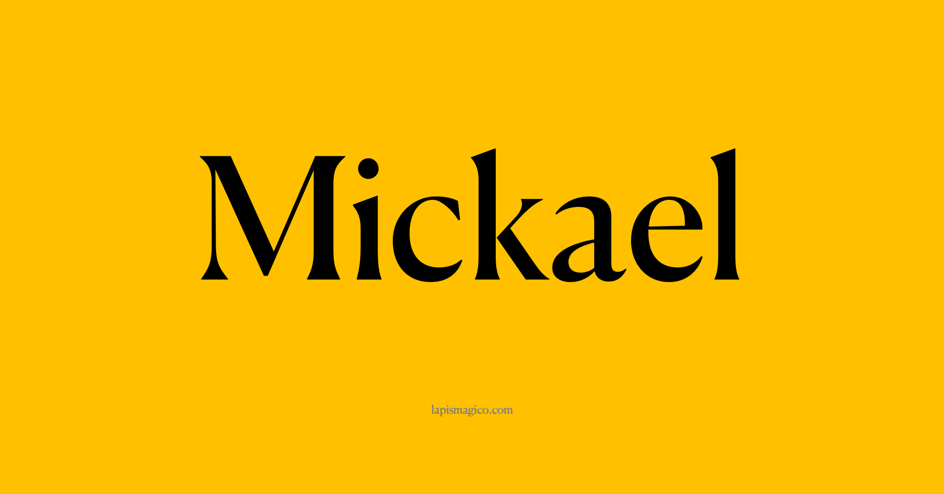 Nome Mickael, ficha divertida com pontilhado para crianças