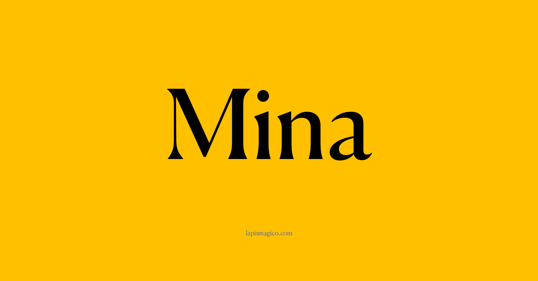 Nome Mina, ficha divertida com pontilhado para crianças