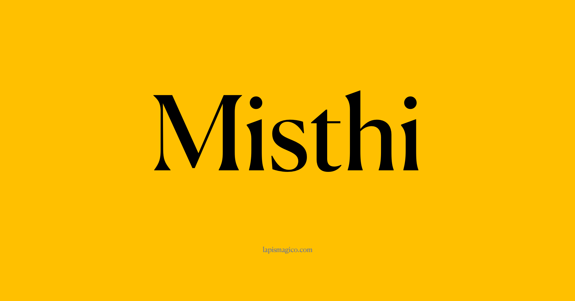 Nome Misthi, ficha divertida com pontilhado para crianças