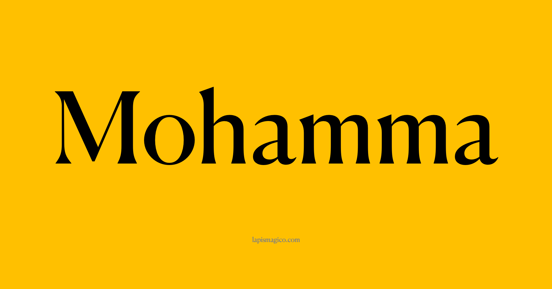 Nome Mohamma, ficha divertida com pontilhado para crianças