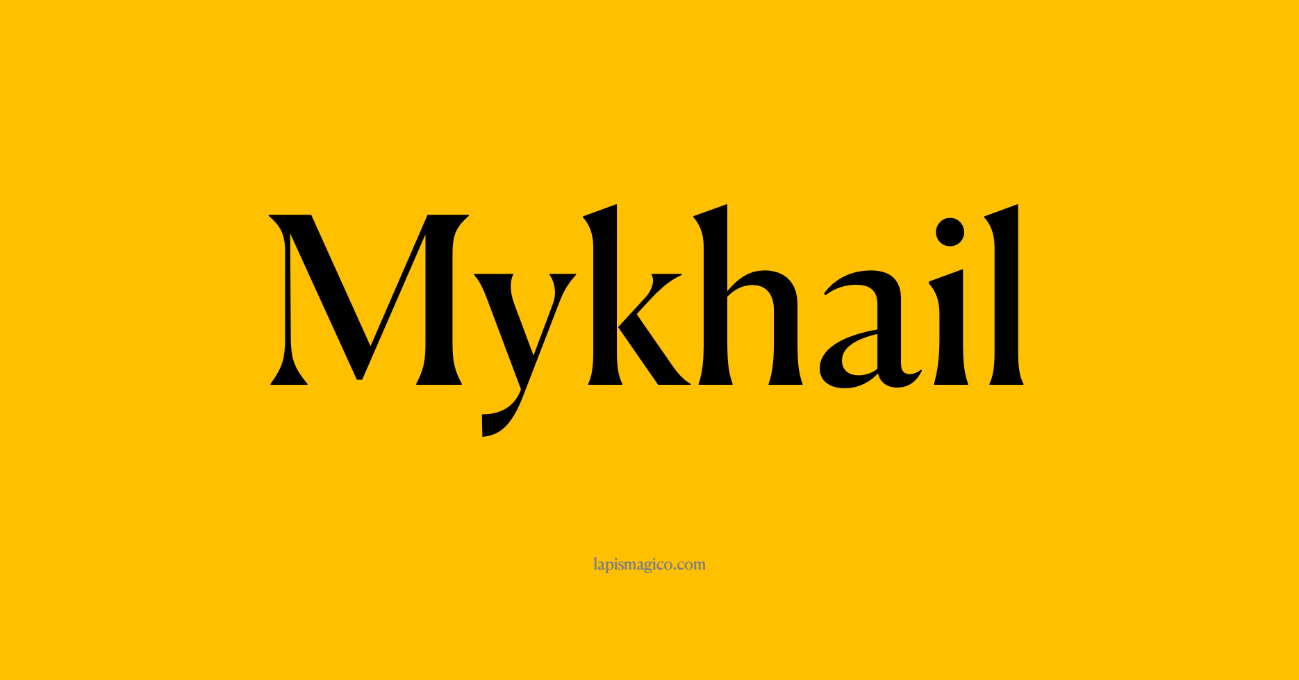 Nome Mykhail, ficha divertida com pontilhado para crianças