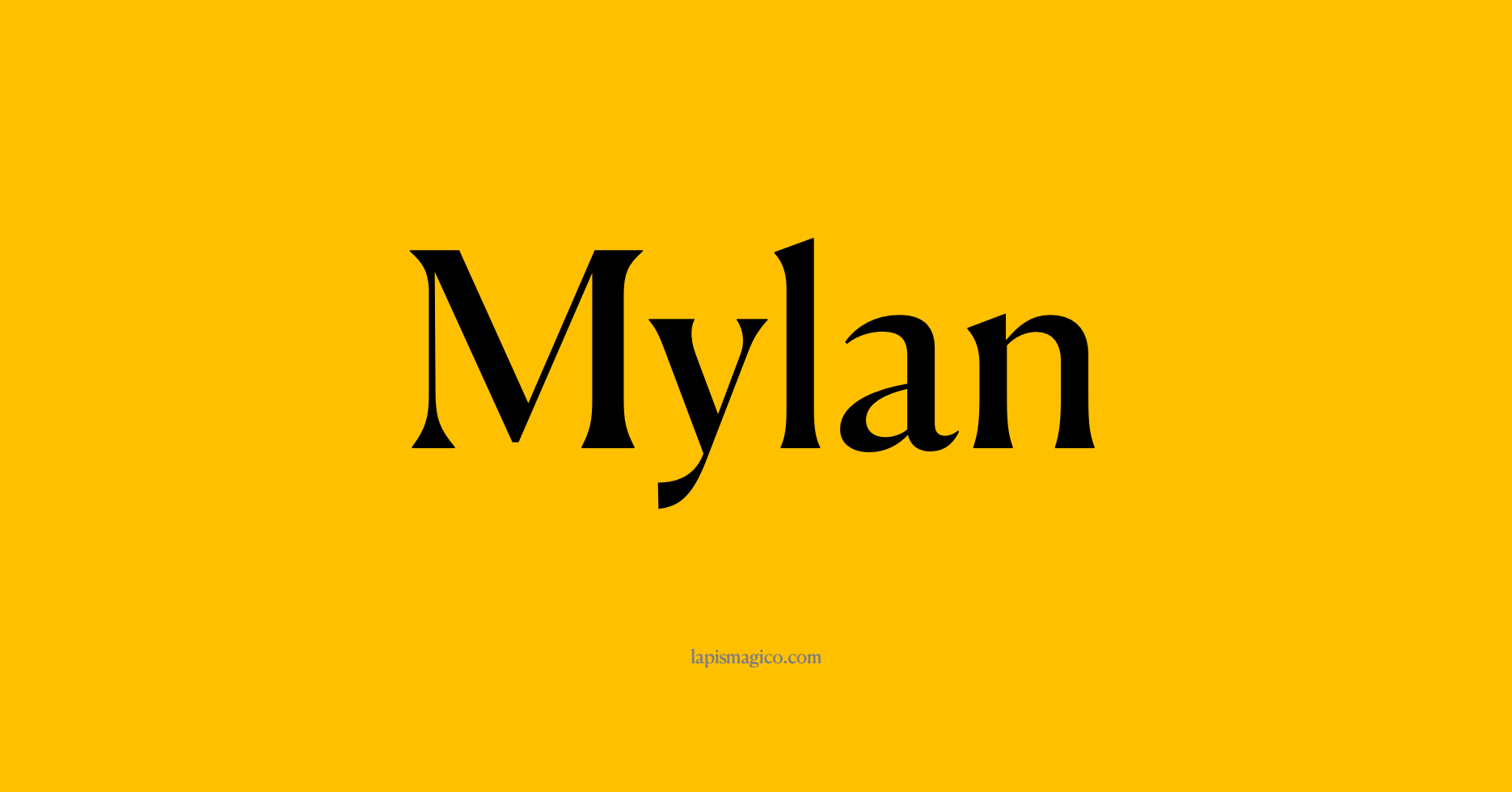 Nome Mylan, ficha divertida com pontilhado para crianças