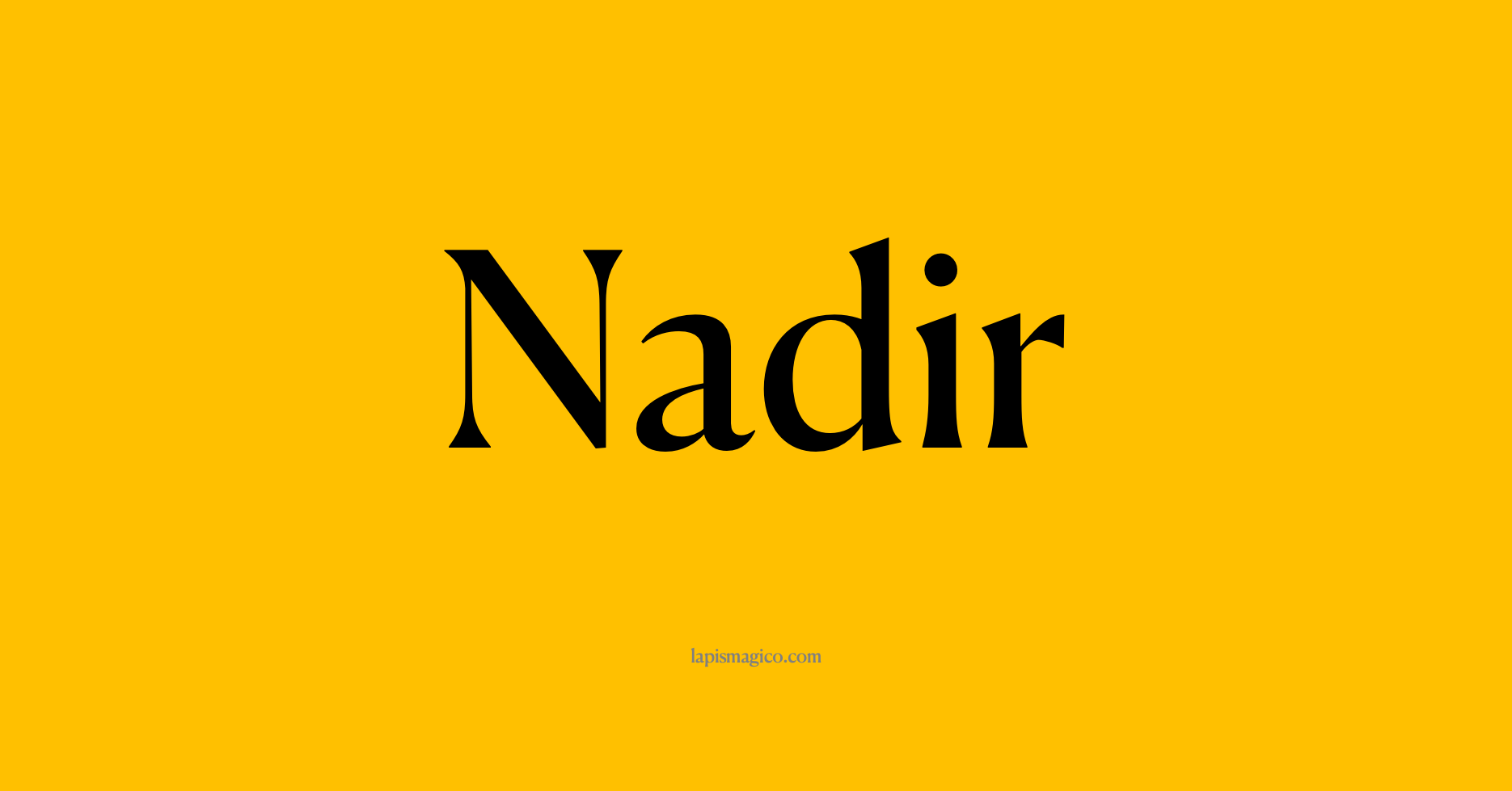 Nome Nadir, ficha divertida com pontilhado para crianças