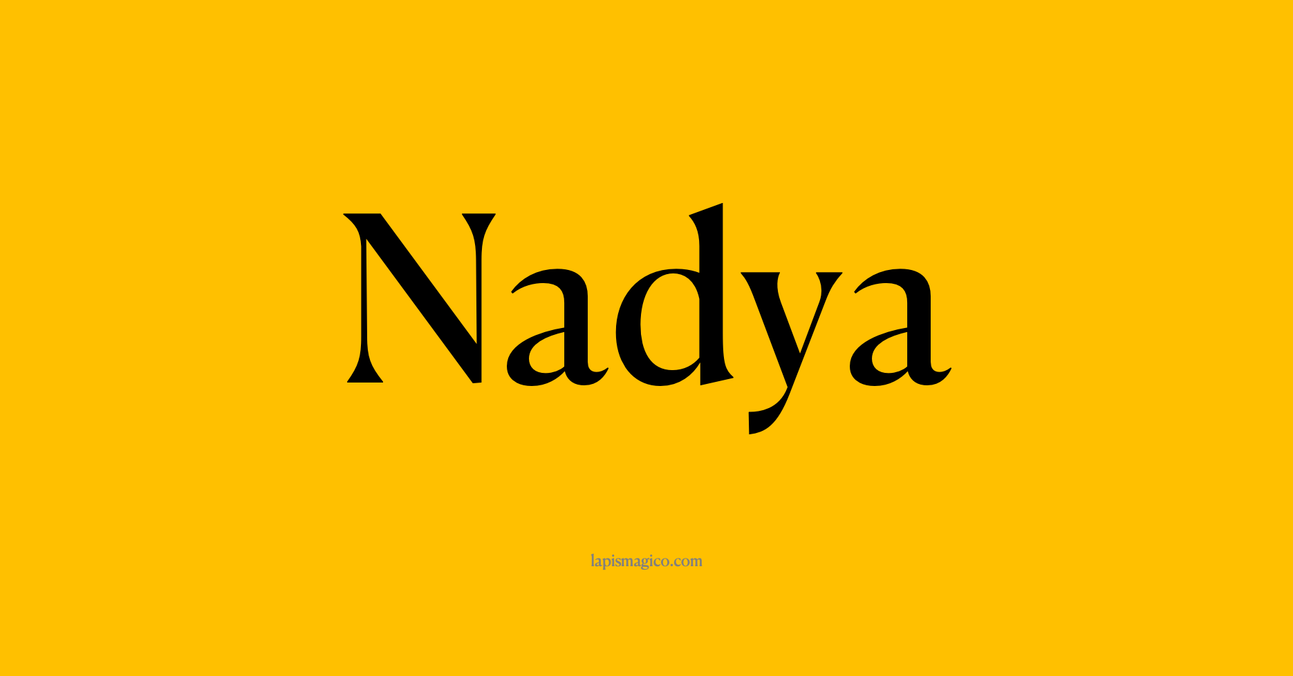 Nome Nadya, ficha divertida com pontilhado para crianças
