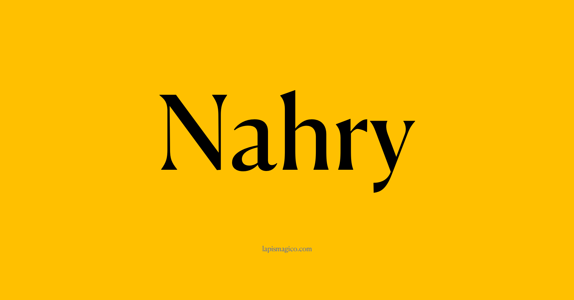Nome Nahry, ficha divertida com pontilhado para crianças