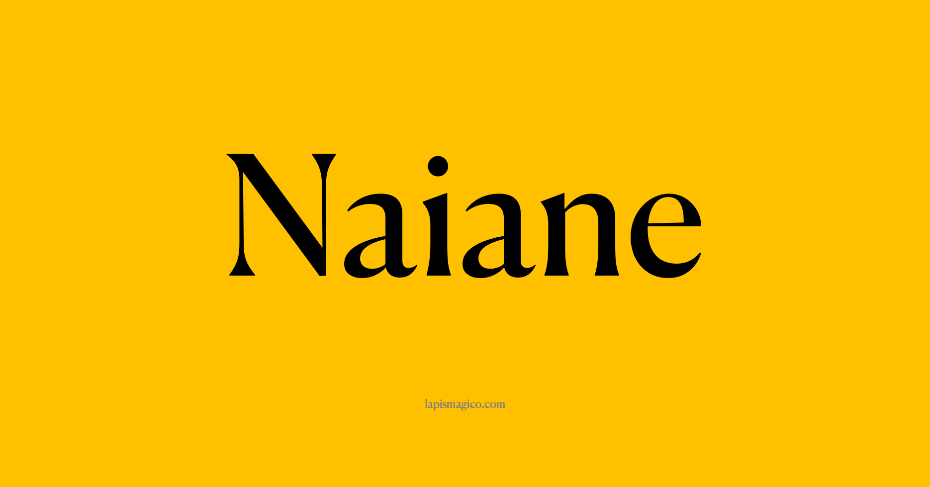 Nome Naiane, ficha divertida com pontilhado para crianças