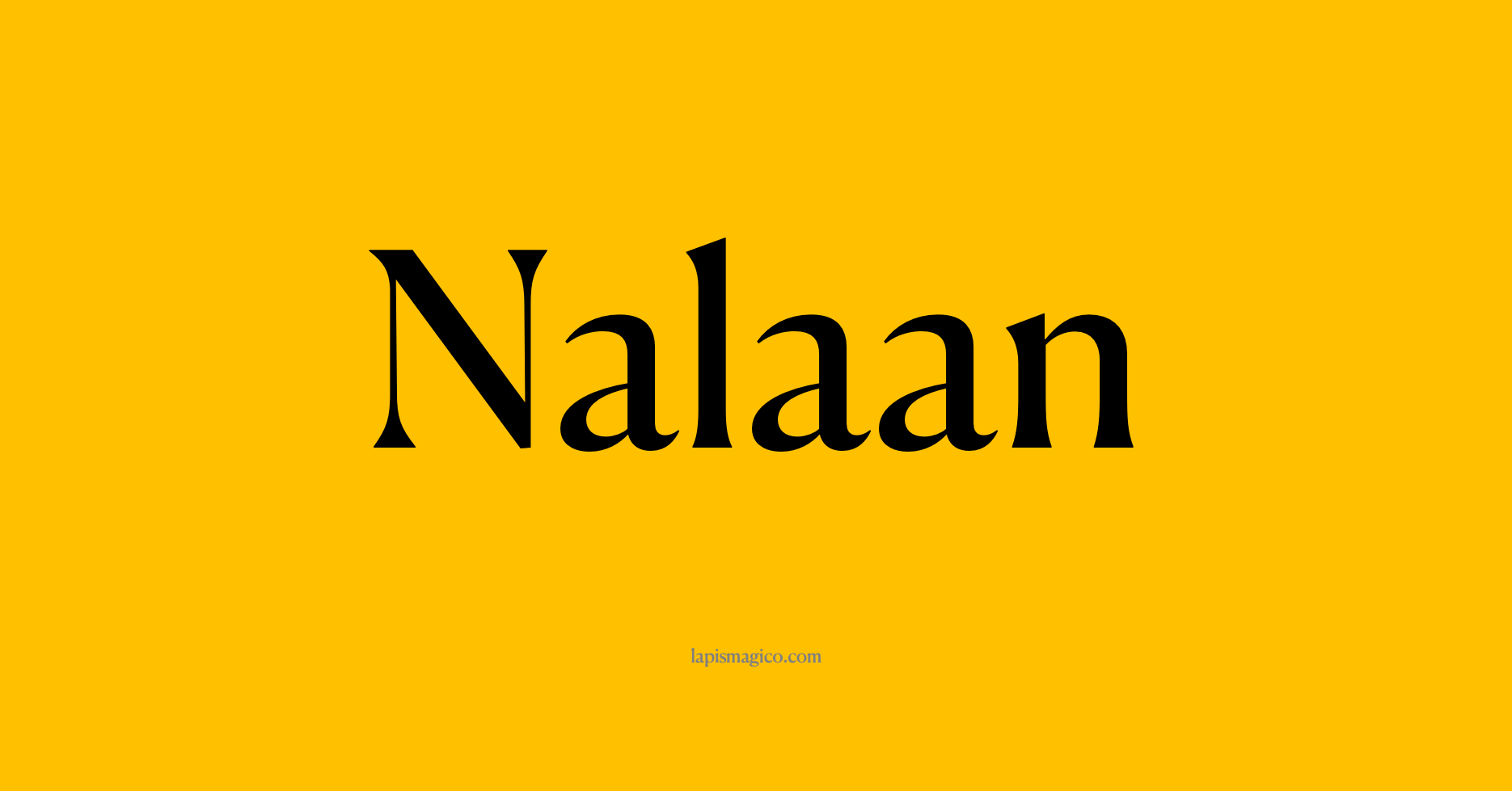 Nome Nalaan, ficha divertida com pontilhado para crianças