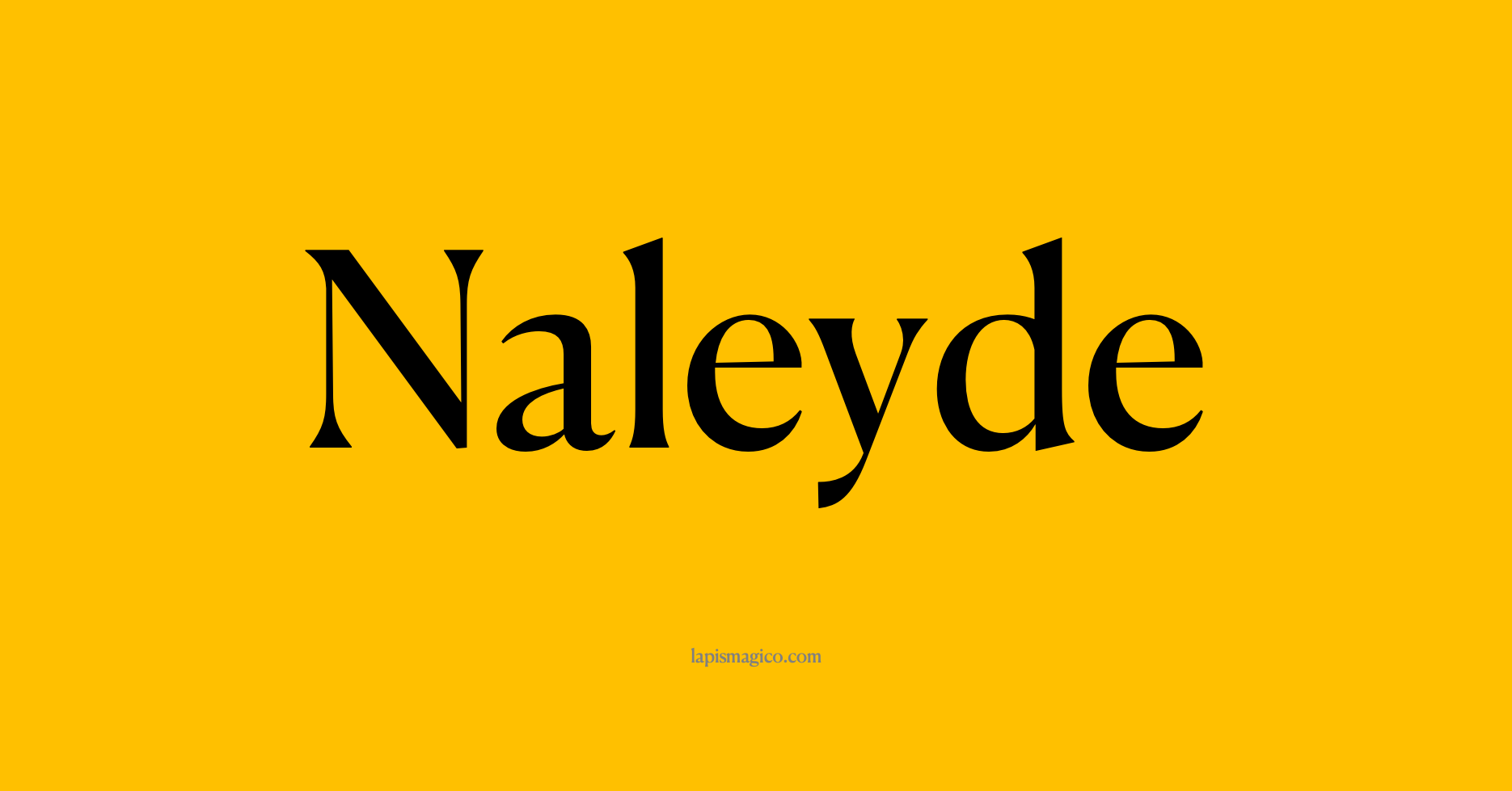 Nome Naleyde, ficha divertida com pontilhado para crianças