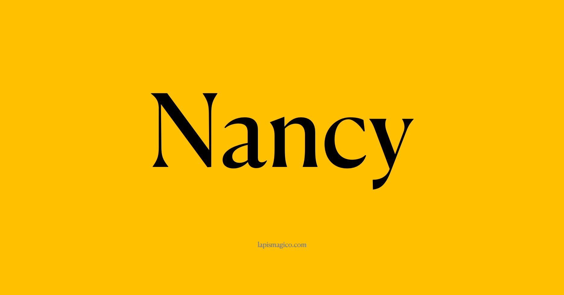 Nome Nancy, ficha divertida com pontilhado para crianças