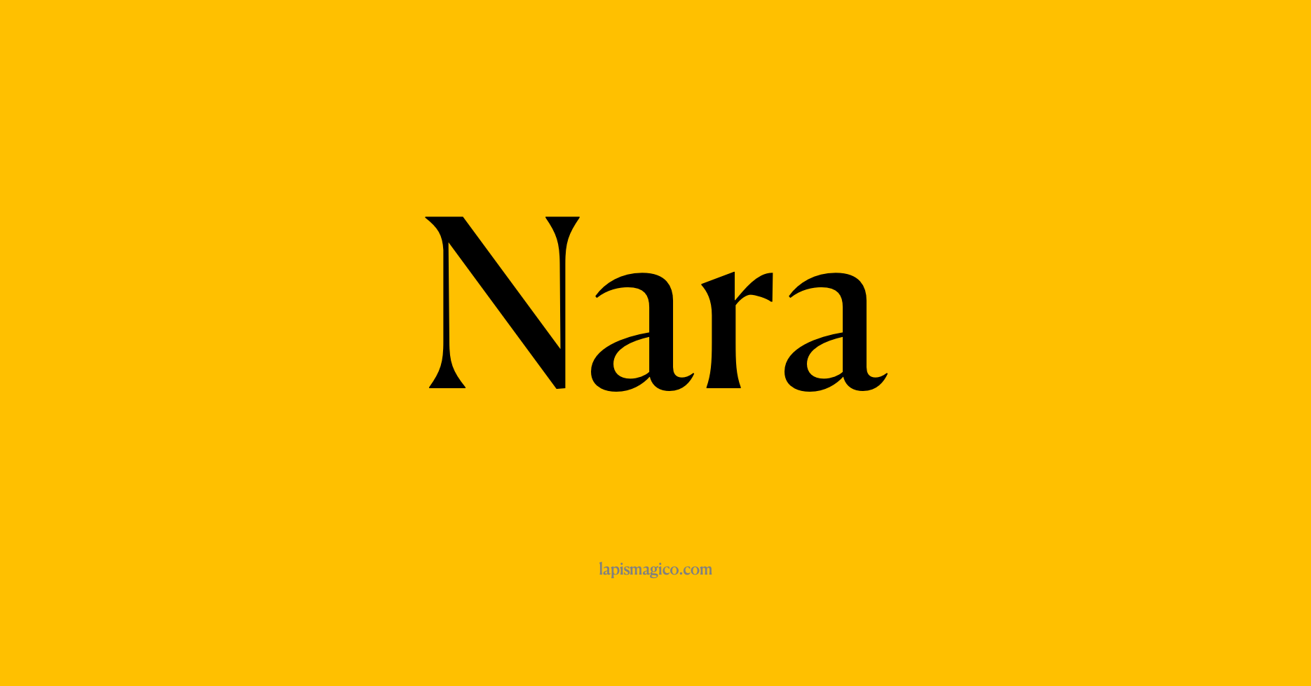 Nome Nara, ficha divertida com pontilhado para crianças