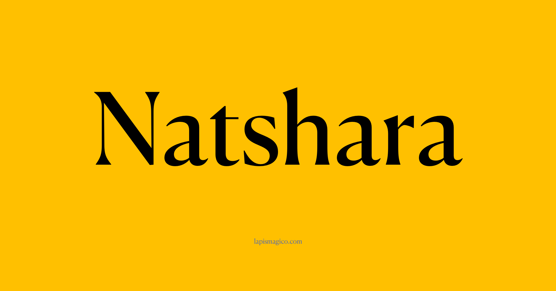 Nome Natshara, ficha divertida com pontilhado para crianças