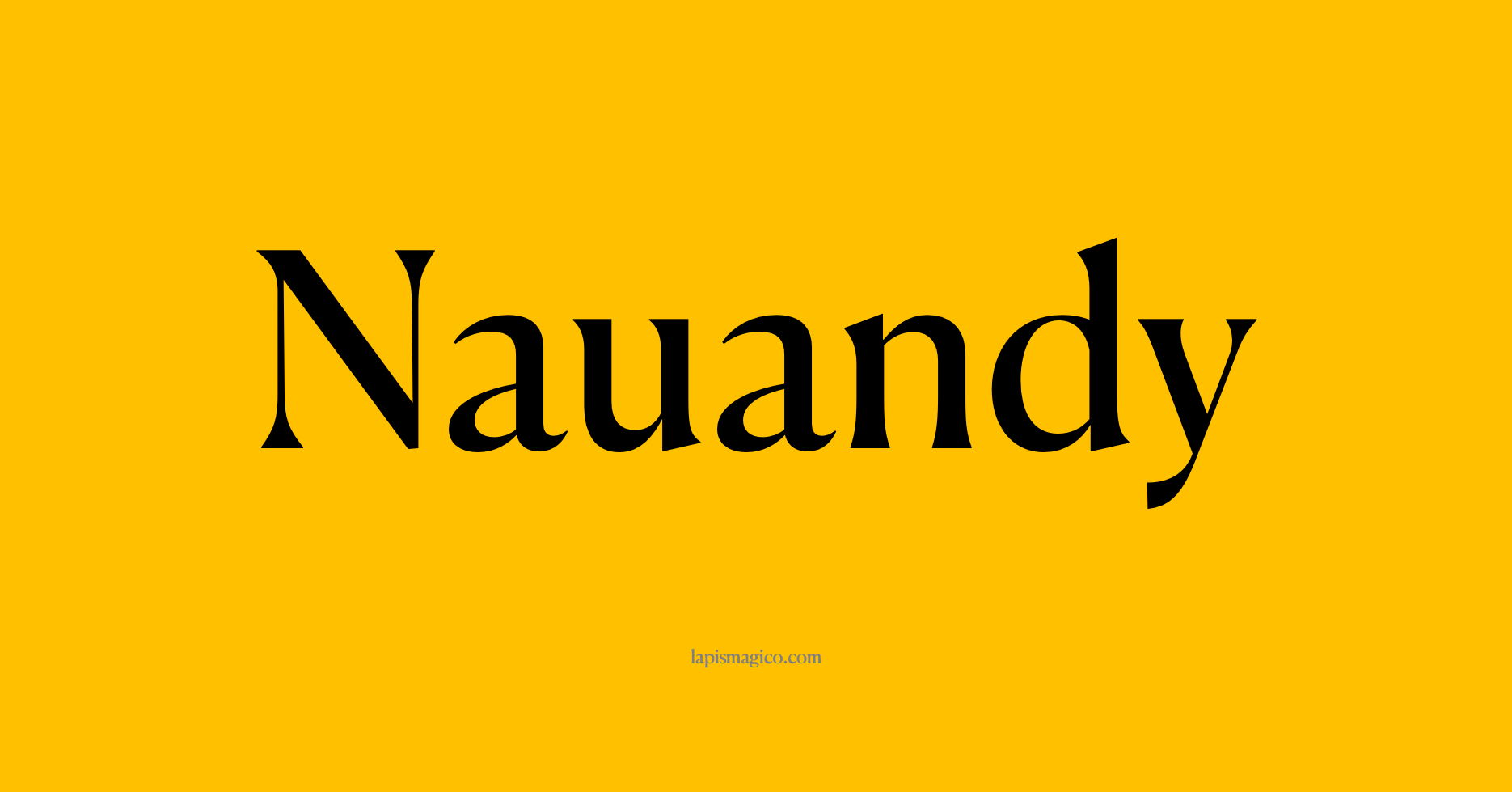Nome Nauandy, ficha divertida com pontilhado para crianças