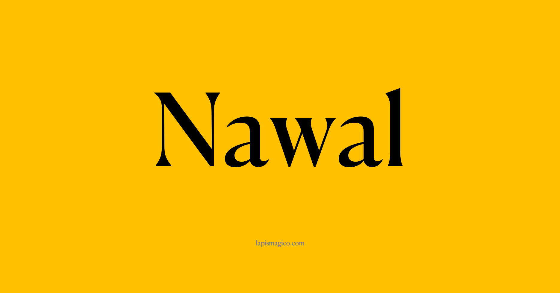 Nome Nawal, ficha divertida com pontilhado para crianças