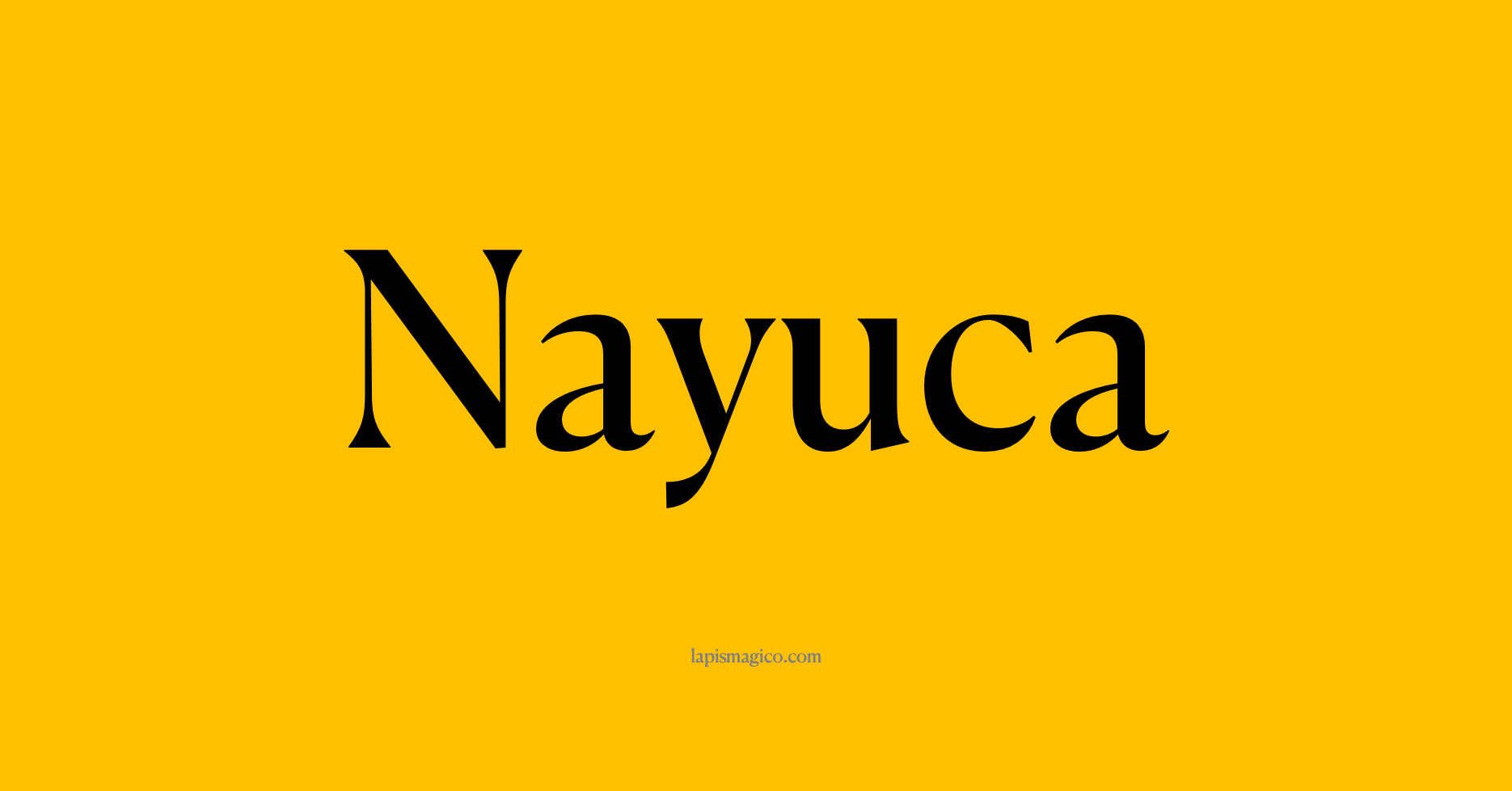 Nome Nayuca, ficha divertida com pontilhado para crianças