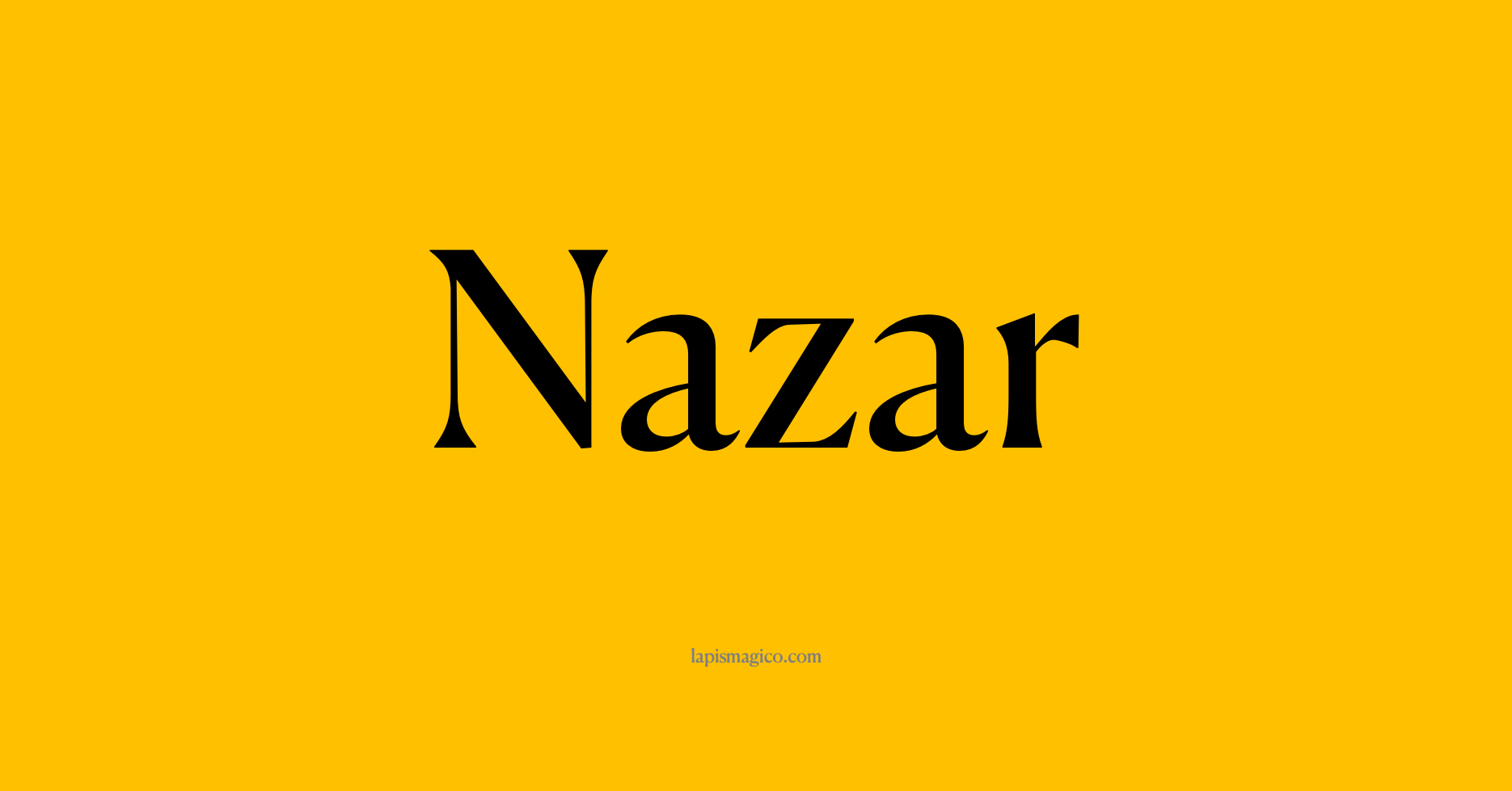 Nome Nazar, ficha divertida com pontilhado para crianças