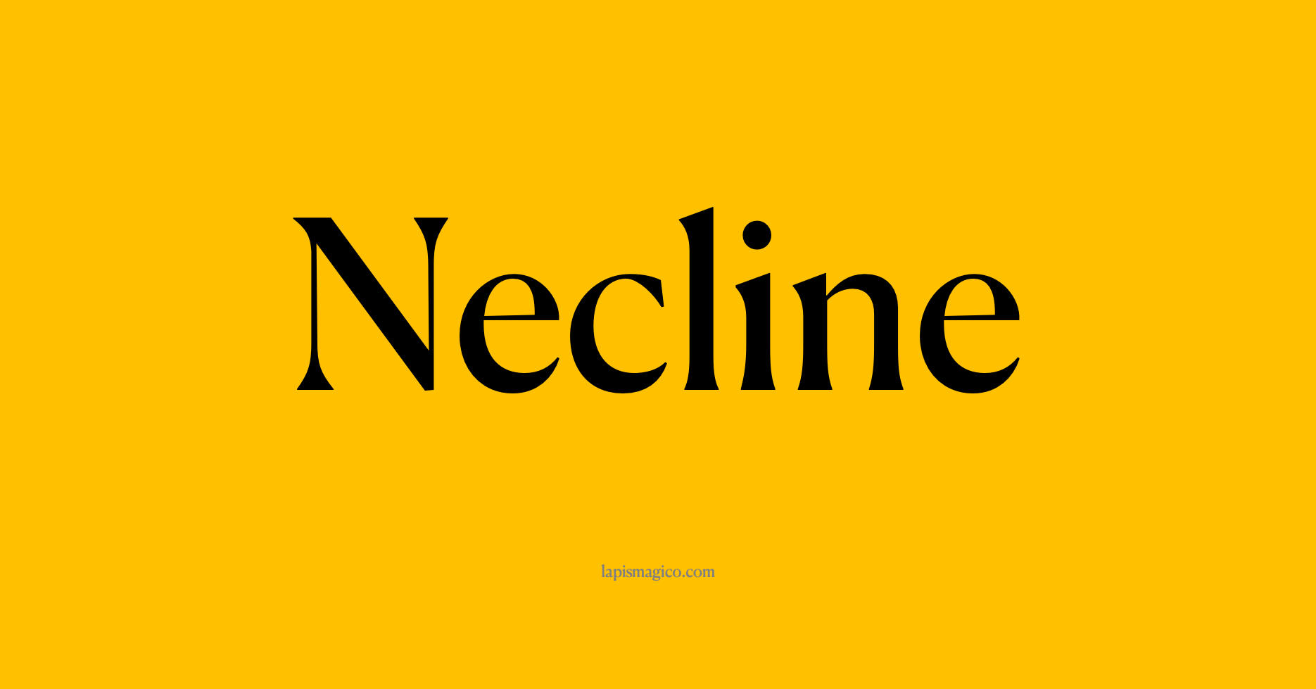 Nome Necline, ficha divertida com pontilhado para crianças