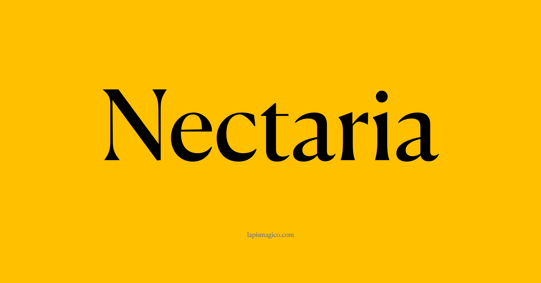 Nome Nectaria, ficha divertida com pontilhado para crianças