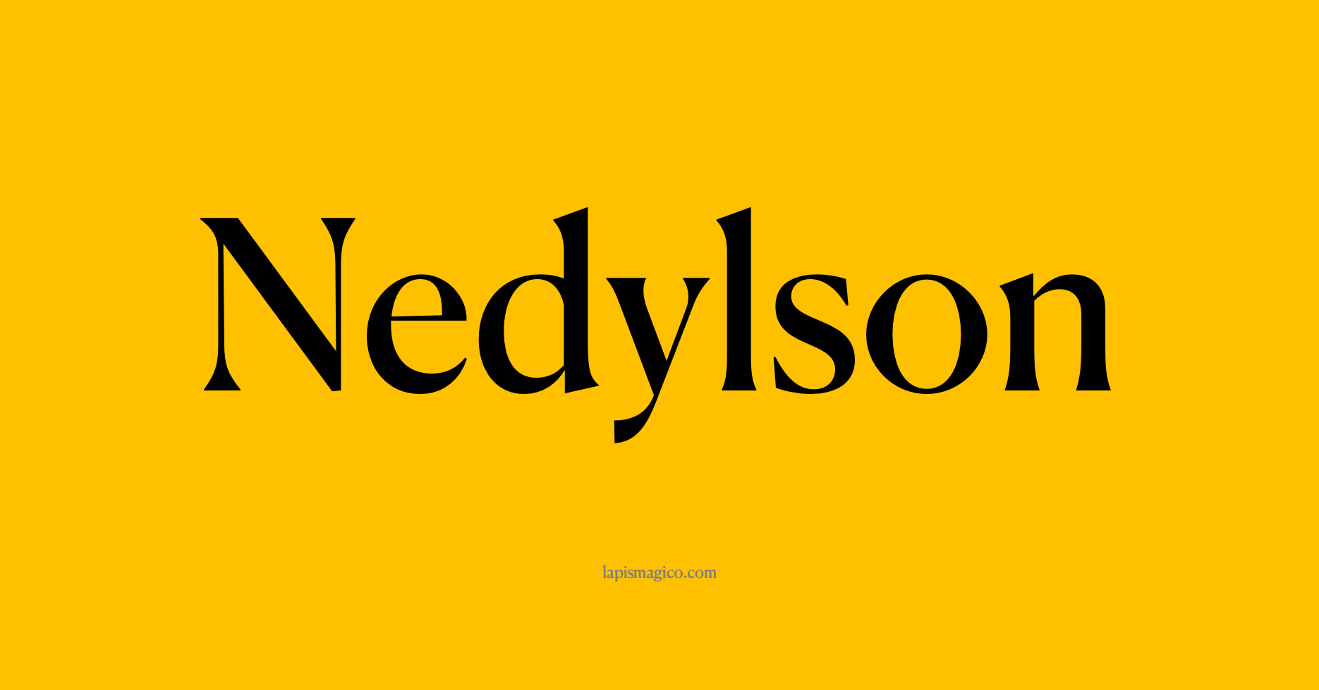 Nome Nedylson, ficha divertida com pontilhado para crianças