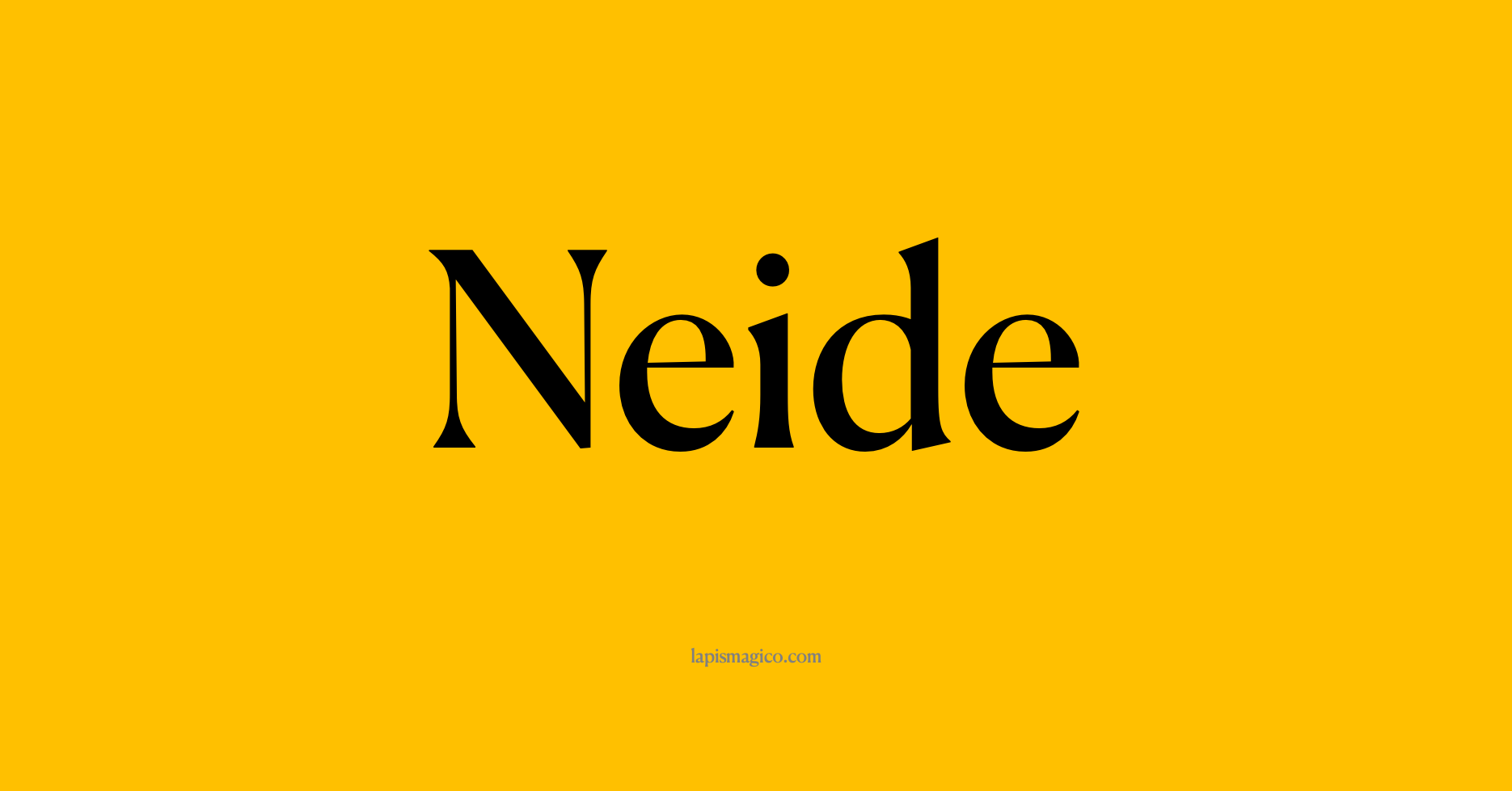 Nome Neide, ficha divertida com pontilhado para crianças