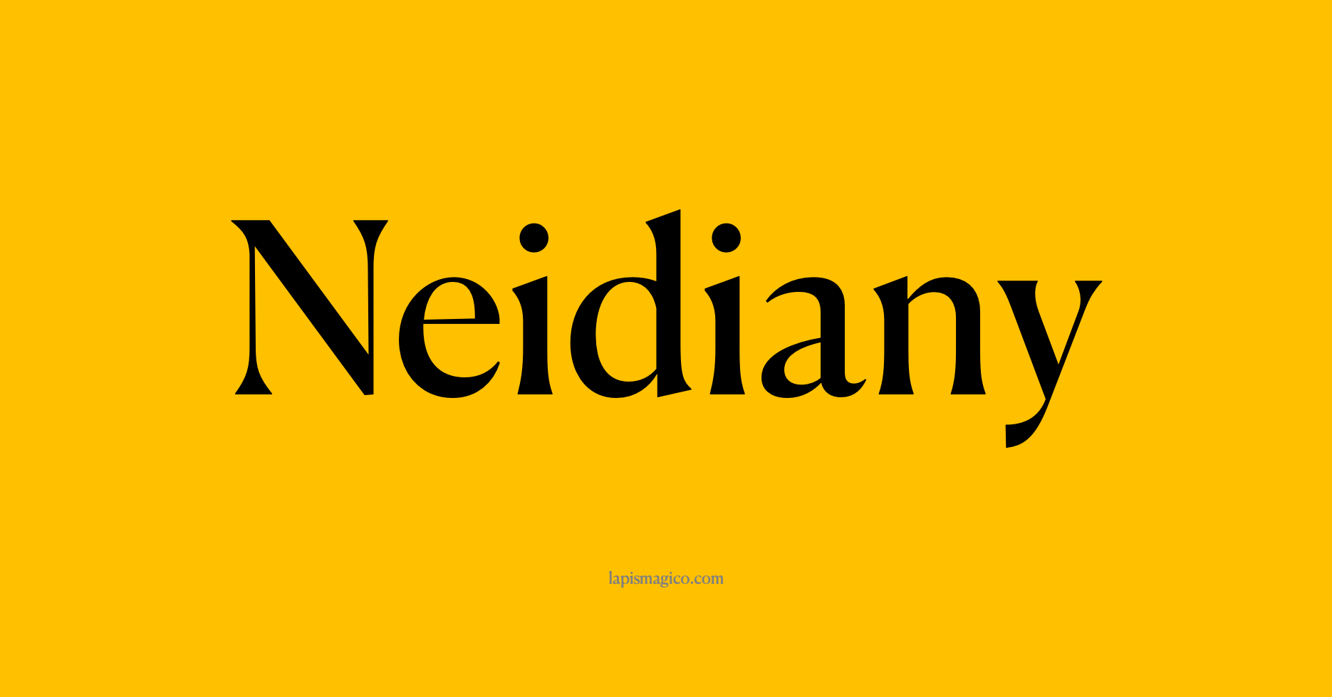 Nome Neidiany, ficha divertida com pontilhado para crianças