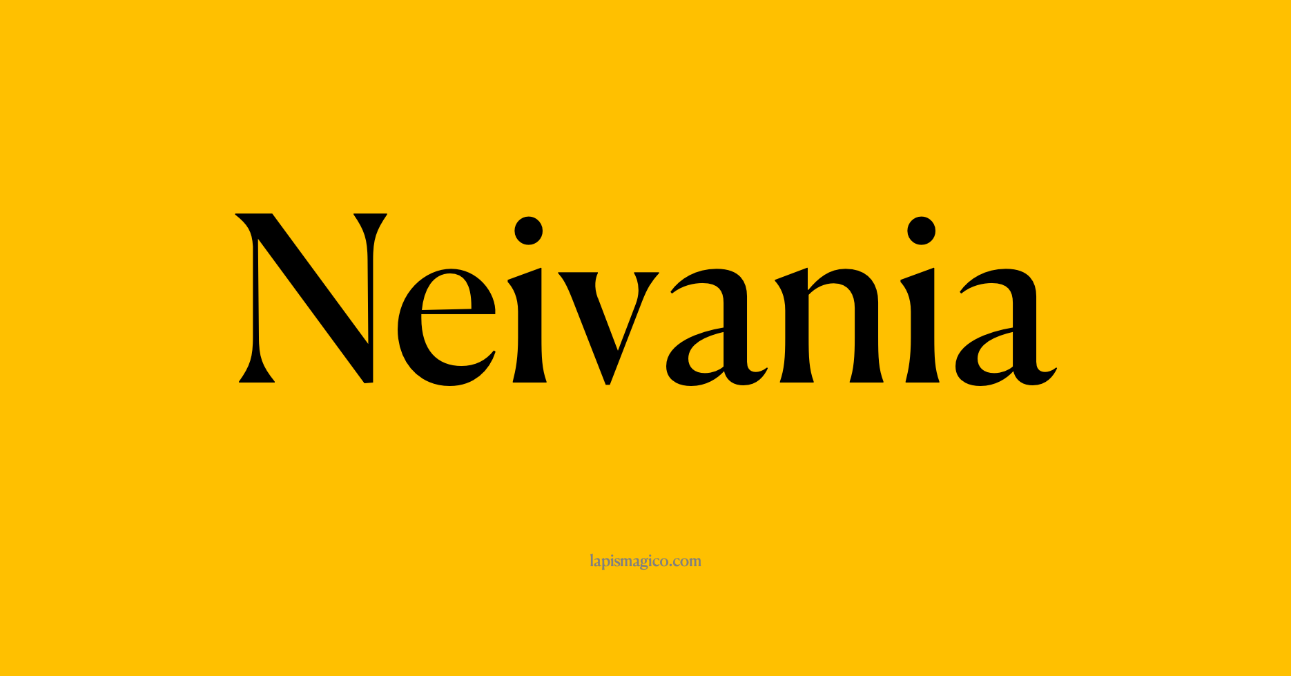 Nome Neivania, ficha divertida com pontilhado para crianças