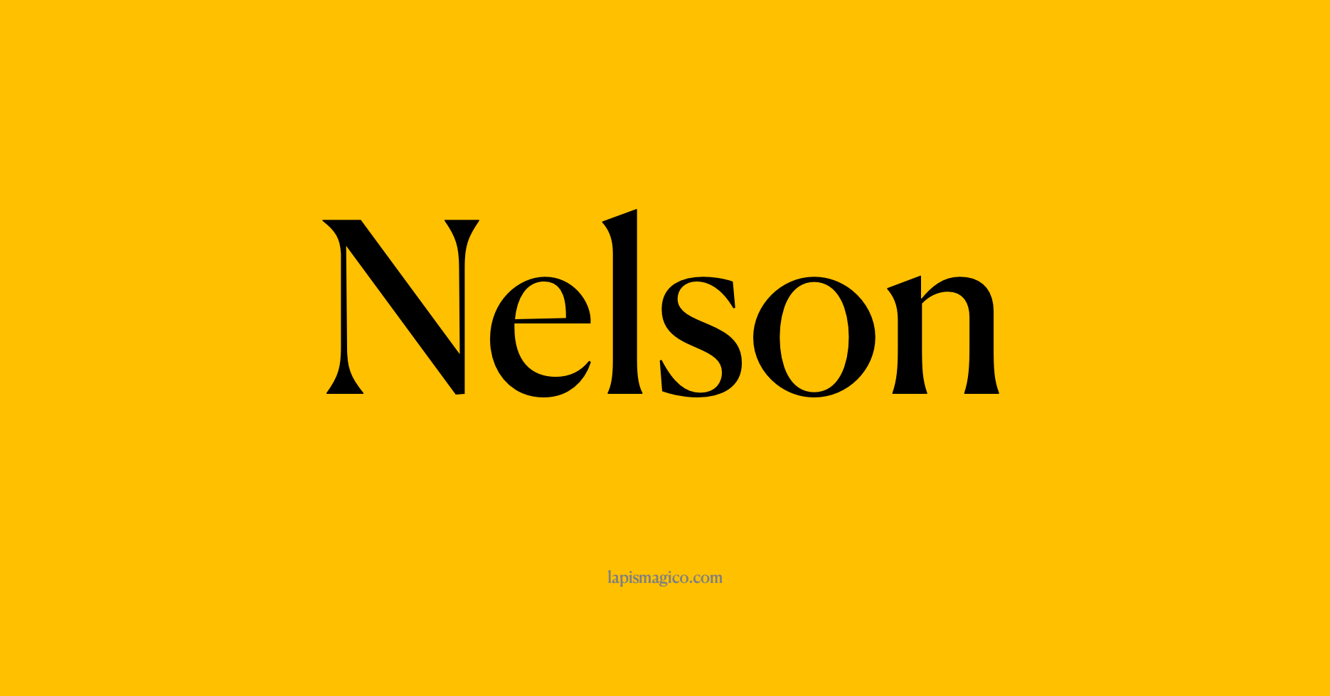 Nome Nelson, ficha divertida com pontilhado para crianças
