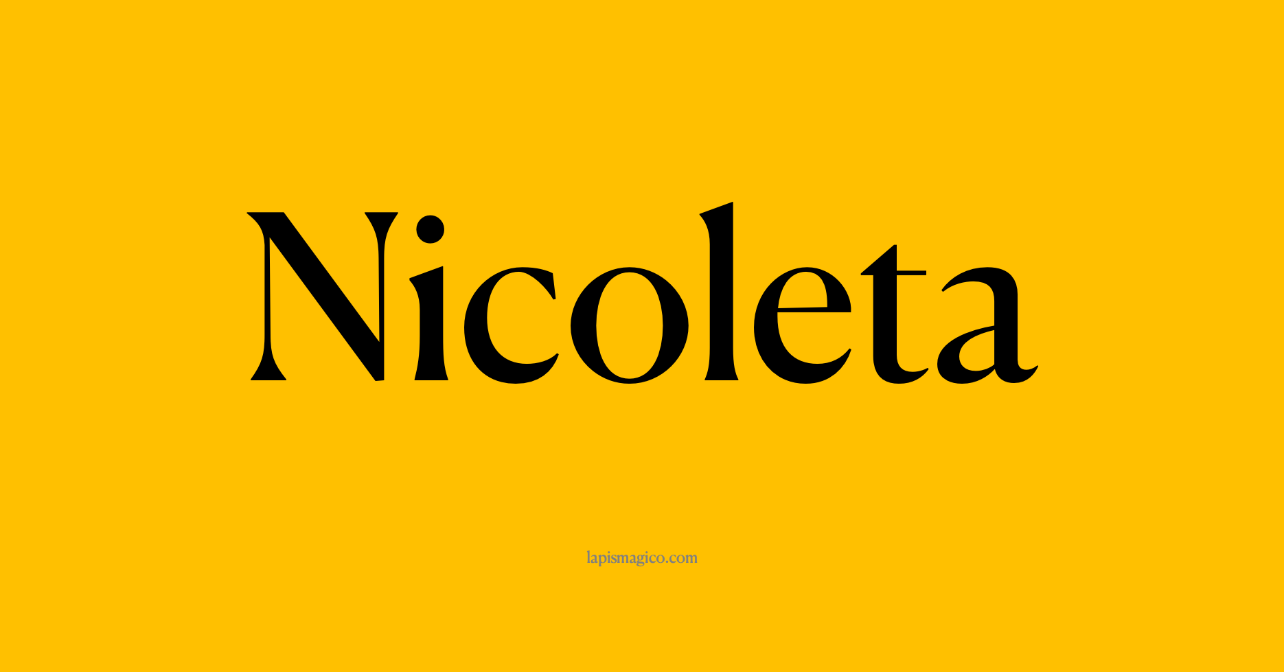 Nome Nicoleta, ficha divertida com pontilhado para crianças